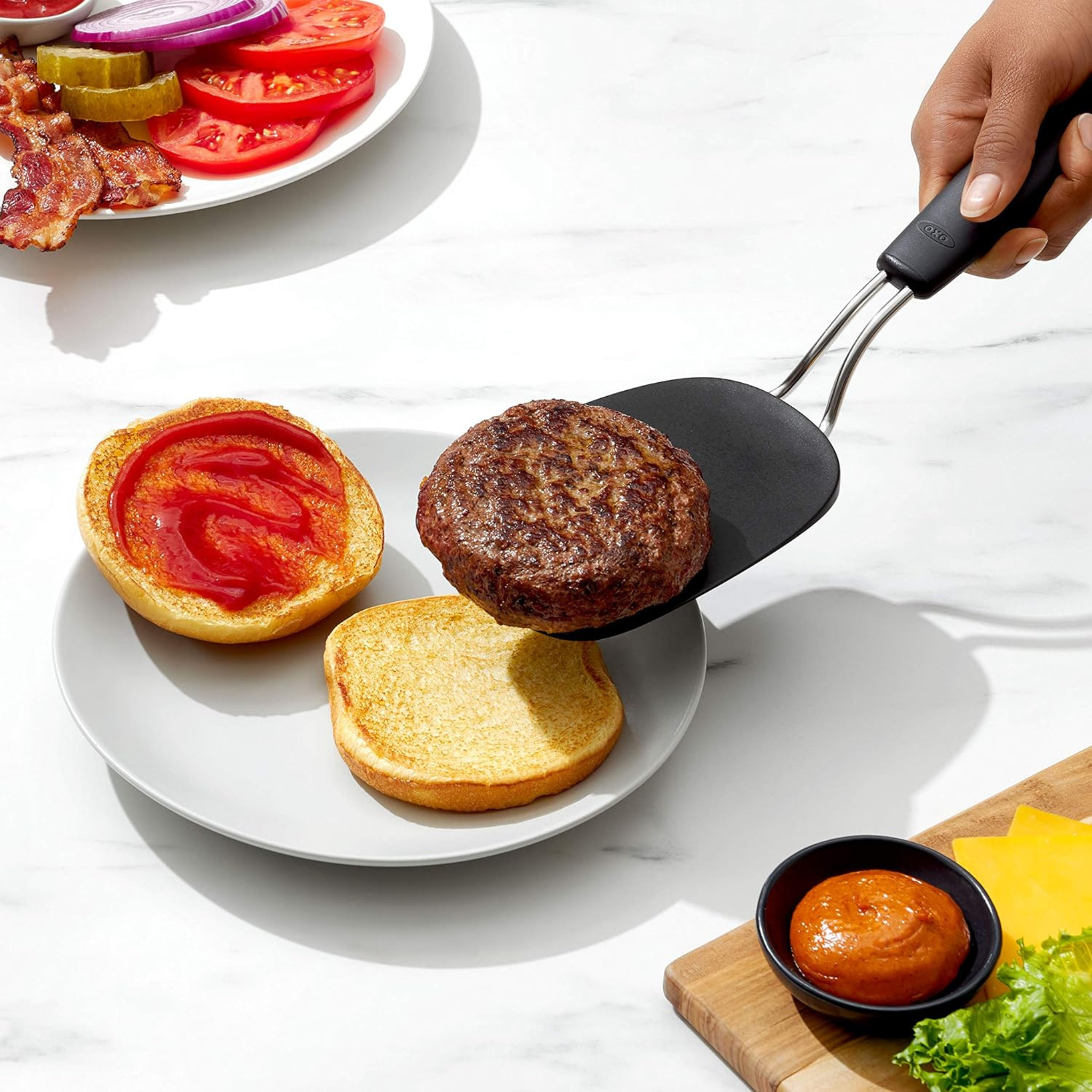 spatule nylon cuisine vue de dessus