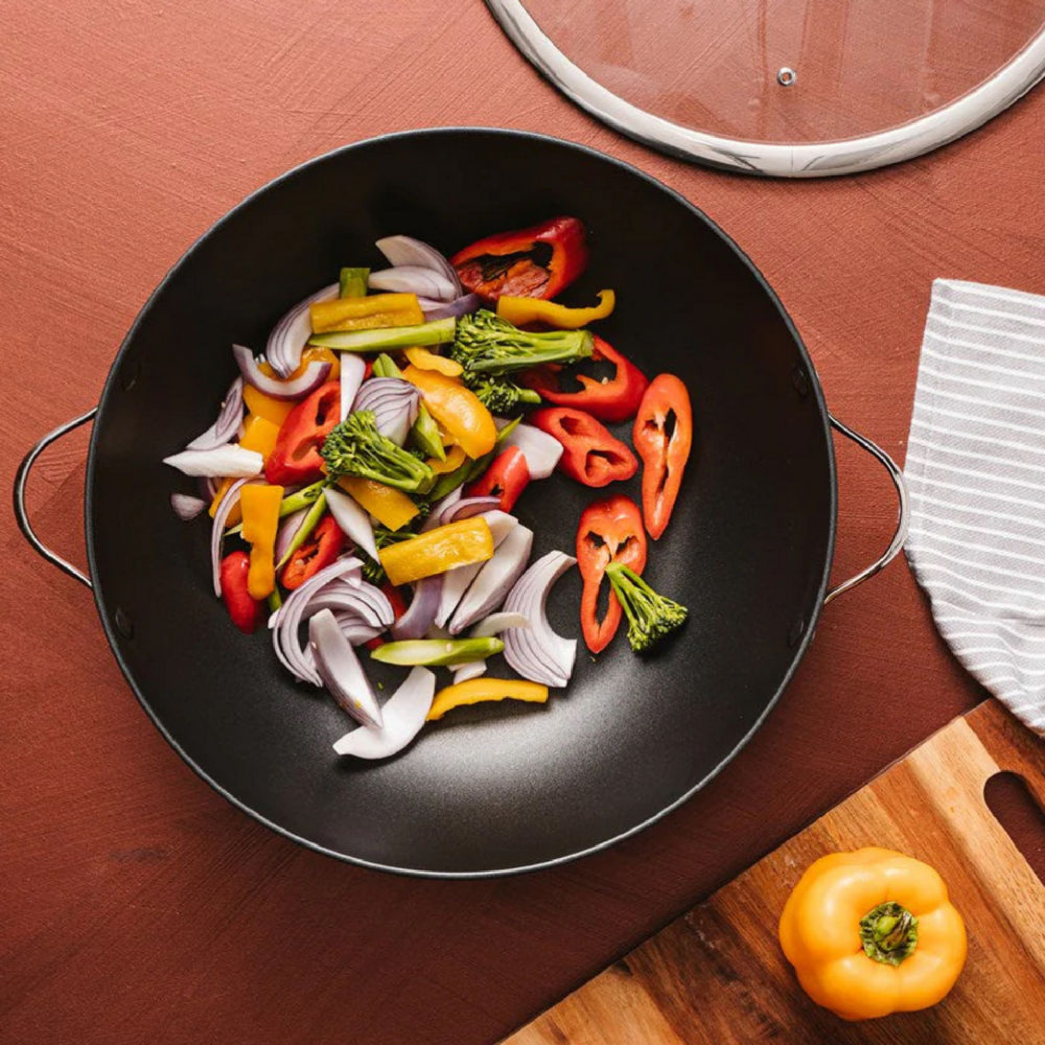 Wok avec couvercle 14" iD3 - Cuisine::pro®