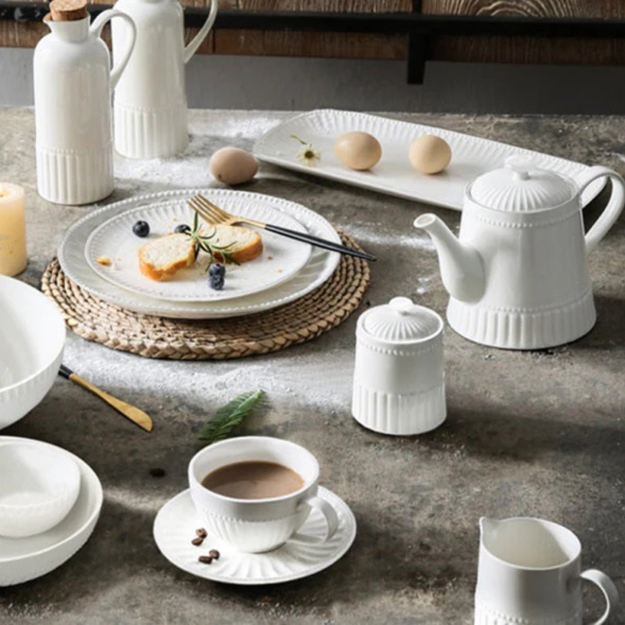 Assiette en porcelaine Chantilly 26 cm – BIA