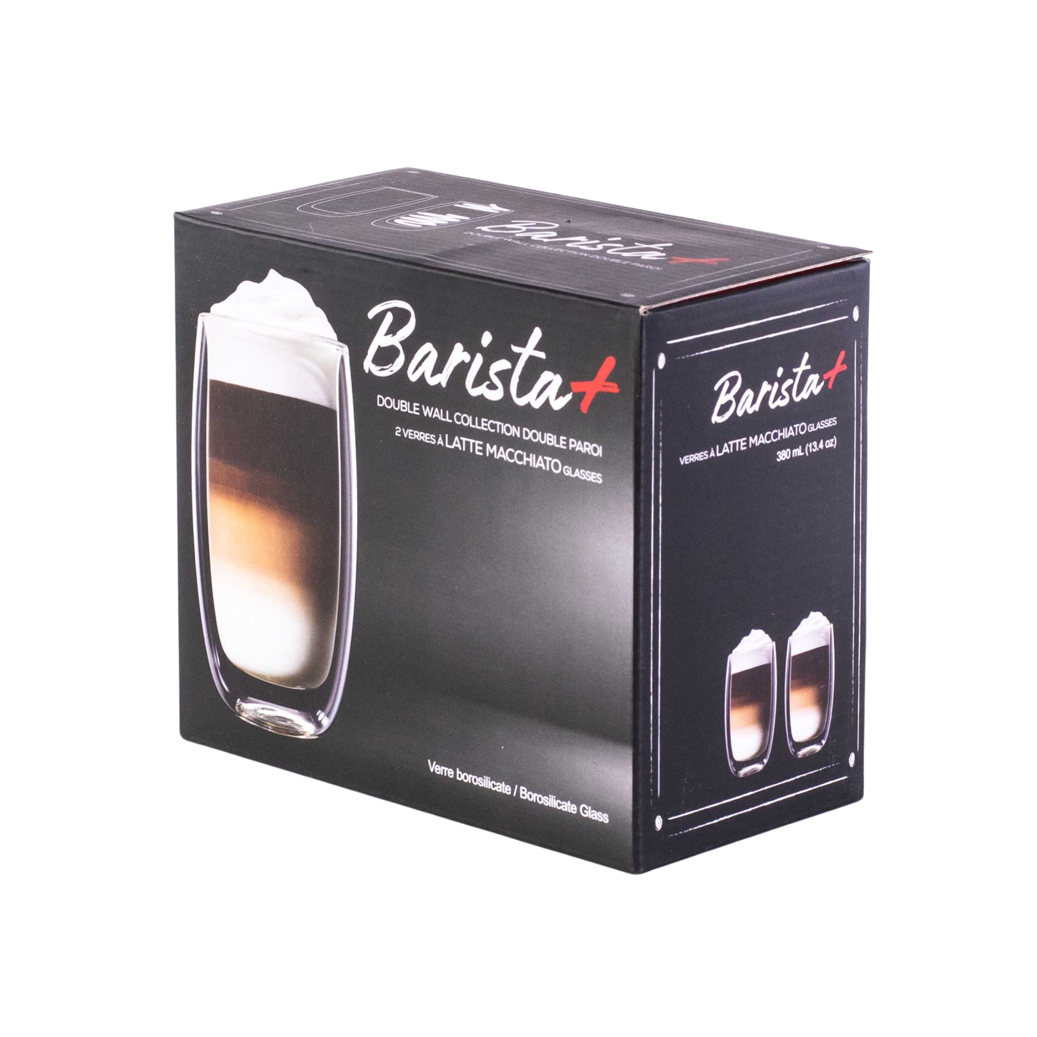 Set of two latte macchiato cups