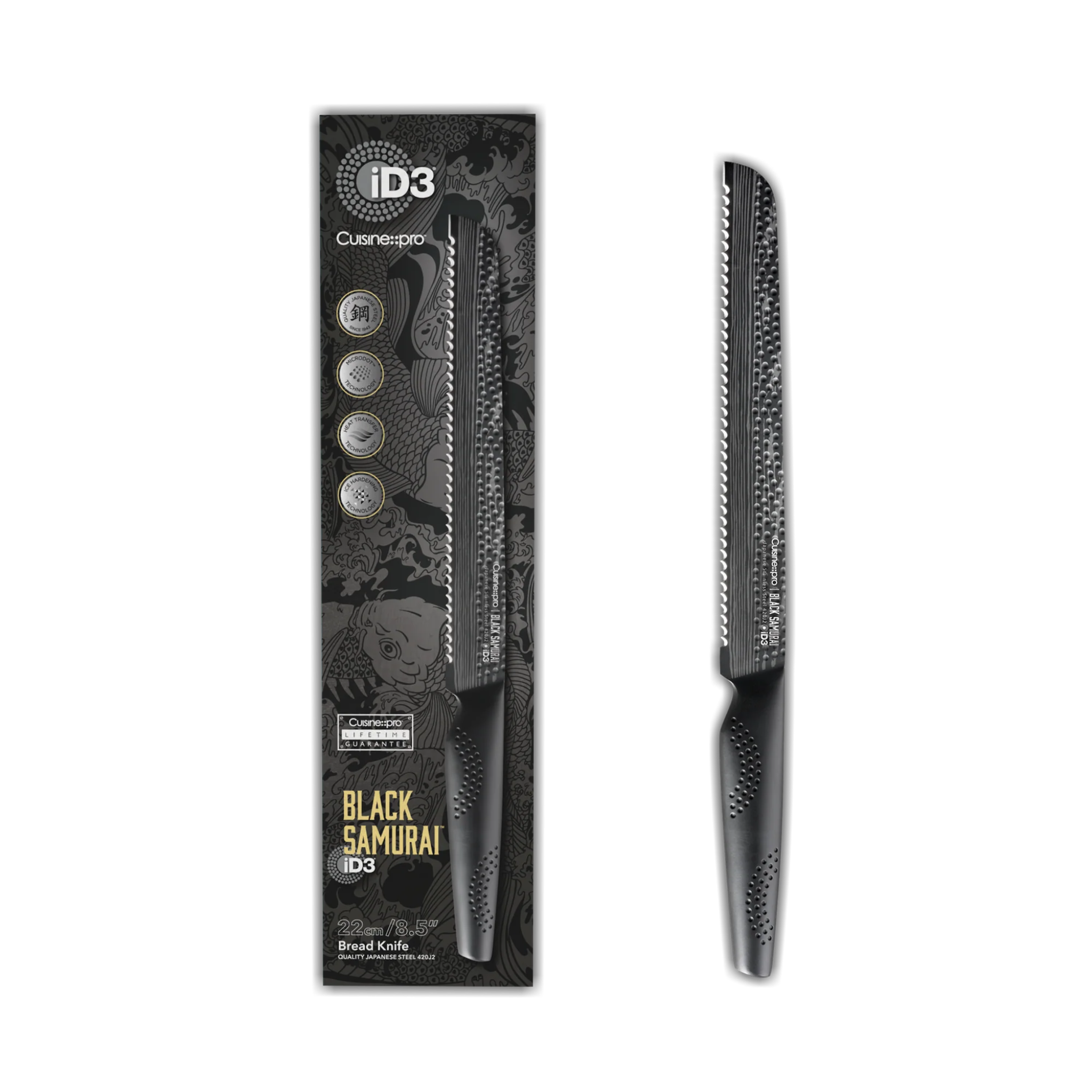 Couteau à pain iD3 BLACK SAMURAI™ 21,6 cm – Cuisine::pro®