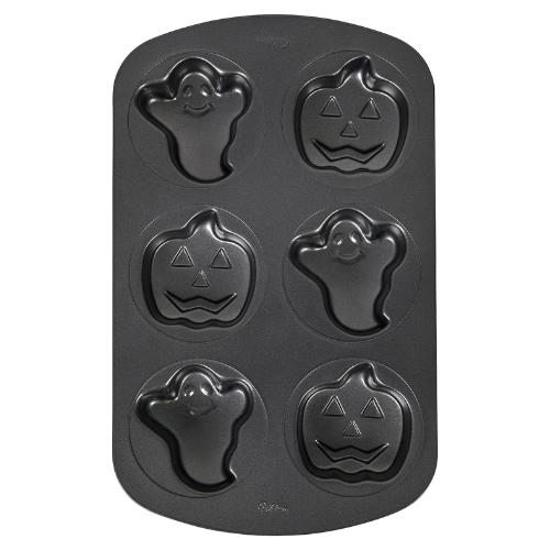 Moule à mini gâteaux Citrouille et Fantôme antiadhésif - Wilton