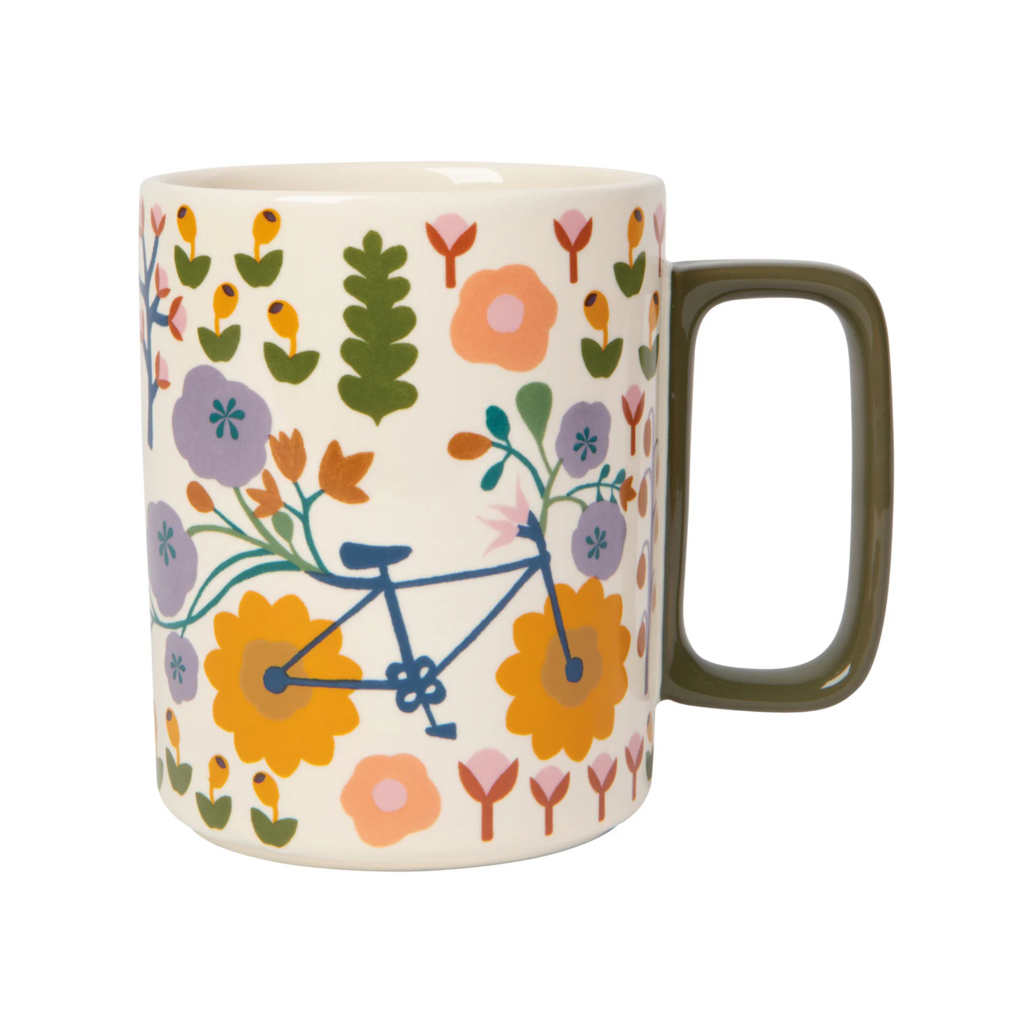 Tasse beige à fleurs Petal Power 414 ml - Danica