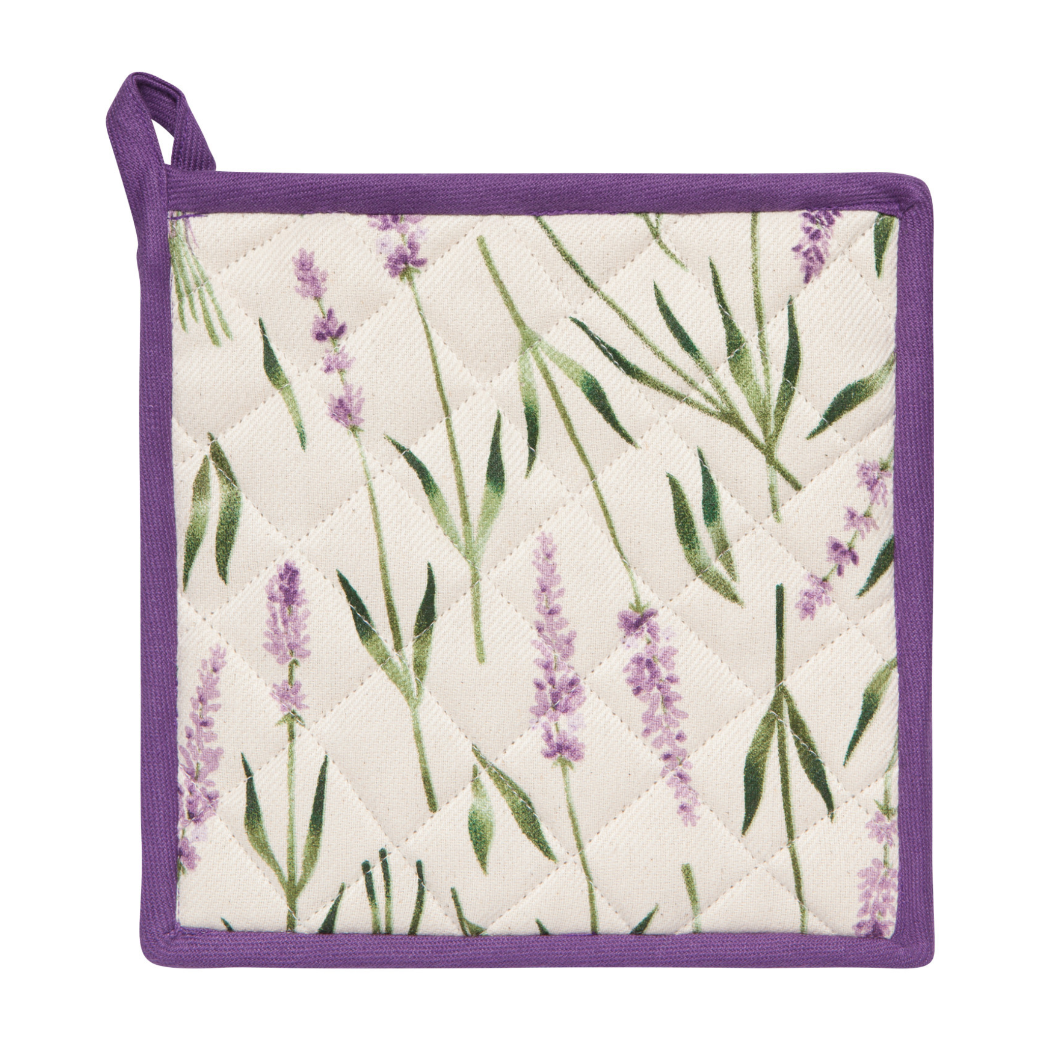 Tire-plat à motif fleurs de lavande 8"x8" - Danica