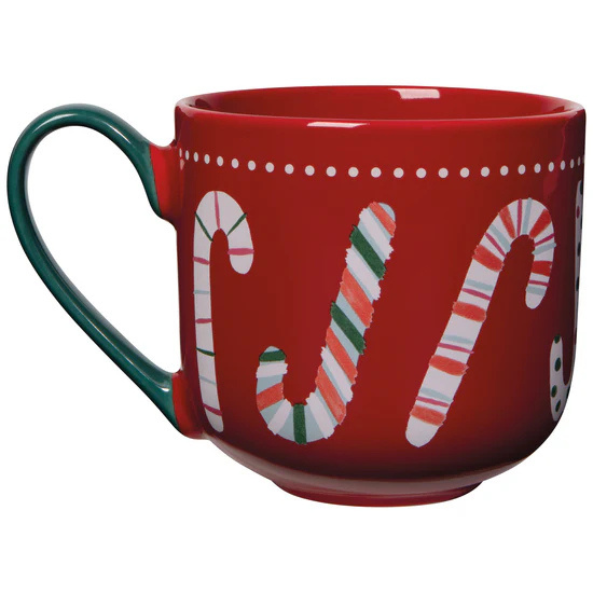 Ensemble tasse 443 ml et linge de cuisine Canne de Noël - Danica