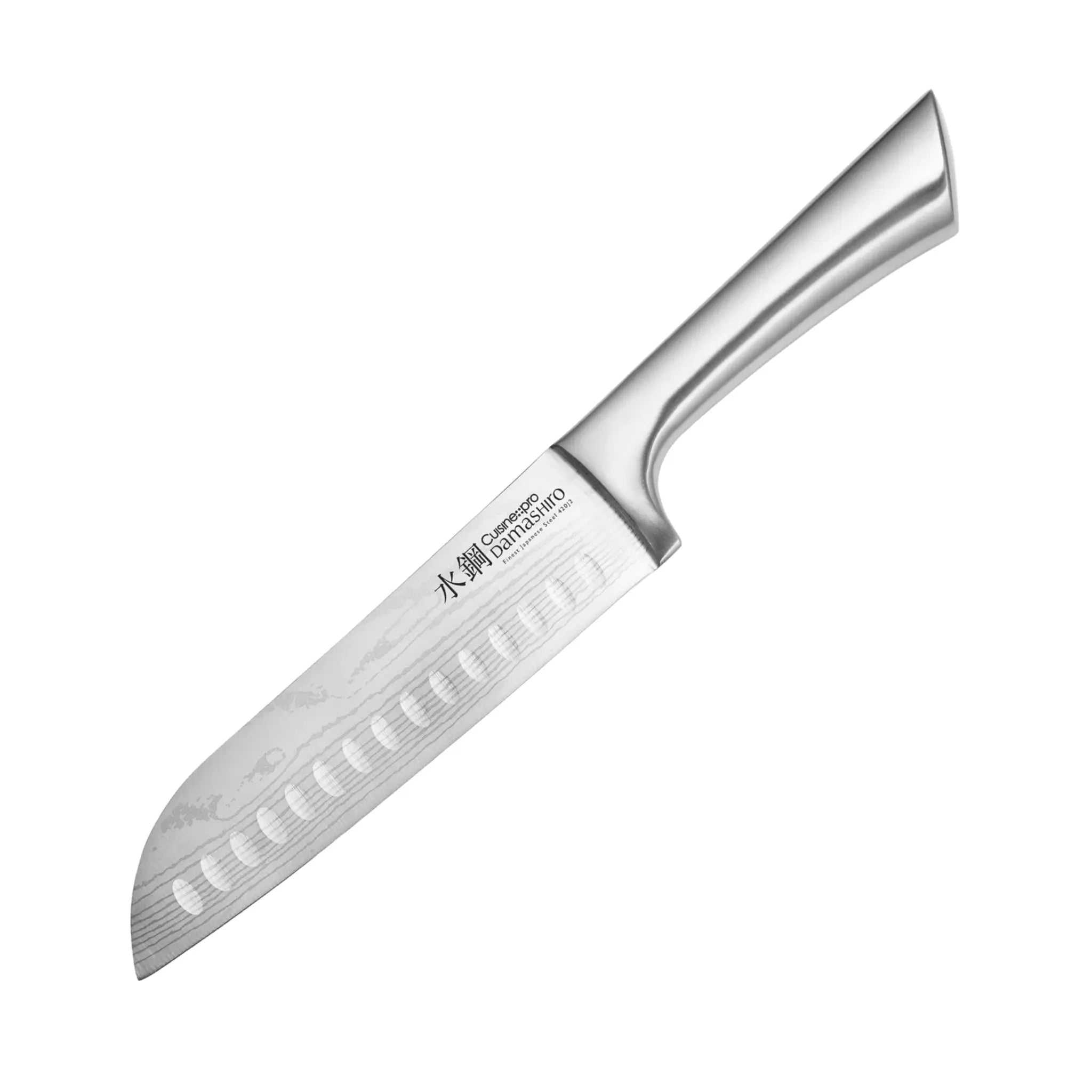 Couteau Santoku Damashiro® 16,5 cm et planche à découper en bambou - Cuisine::pro® Cuisine::pro®