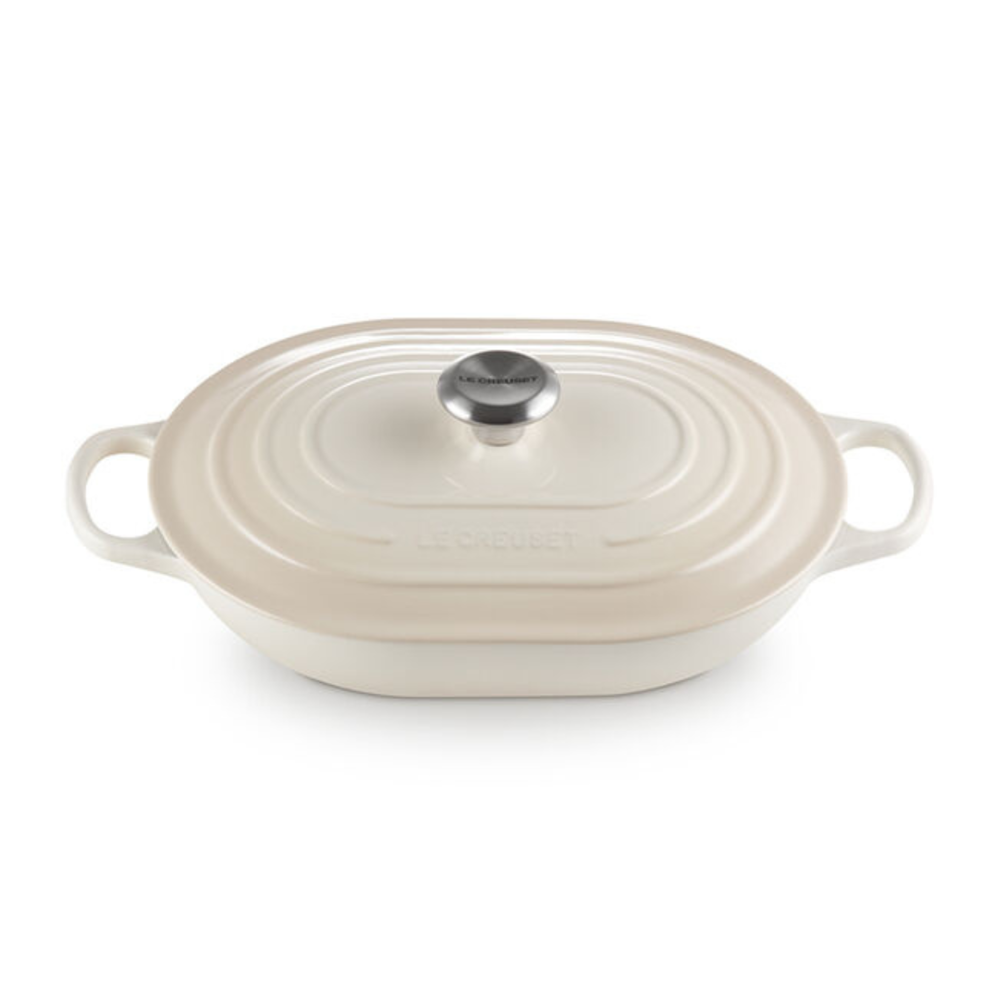 Le Creuset Meringue Enameled Cast Iron Oblong Casserole 3.4 L