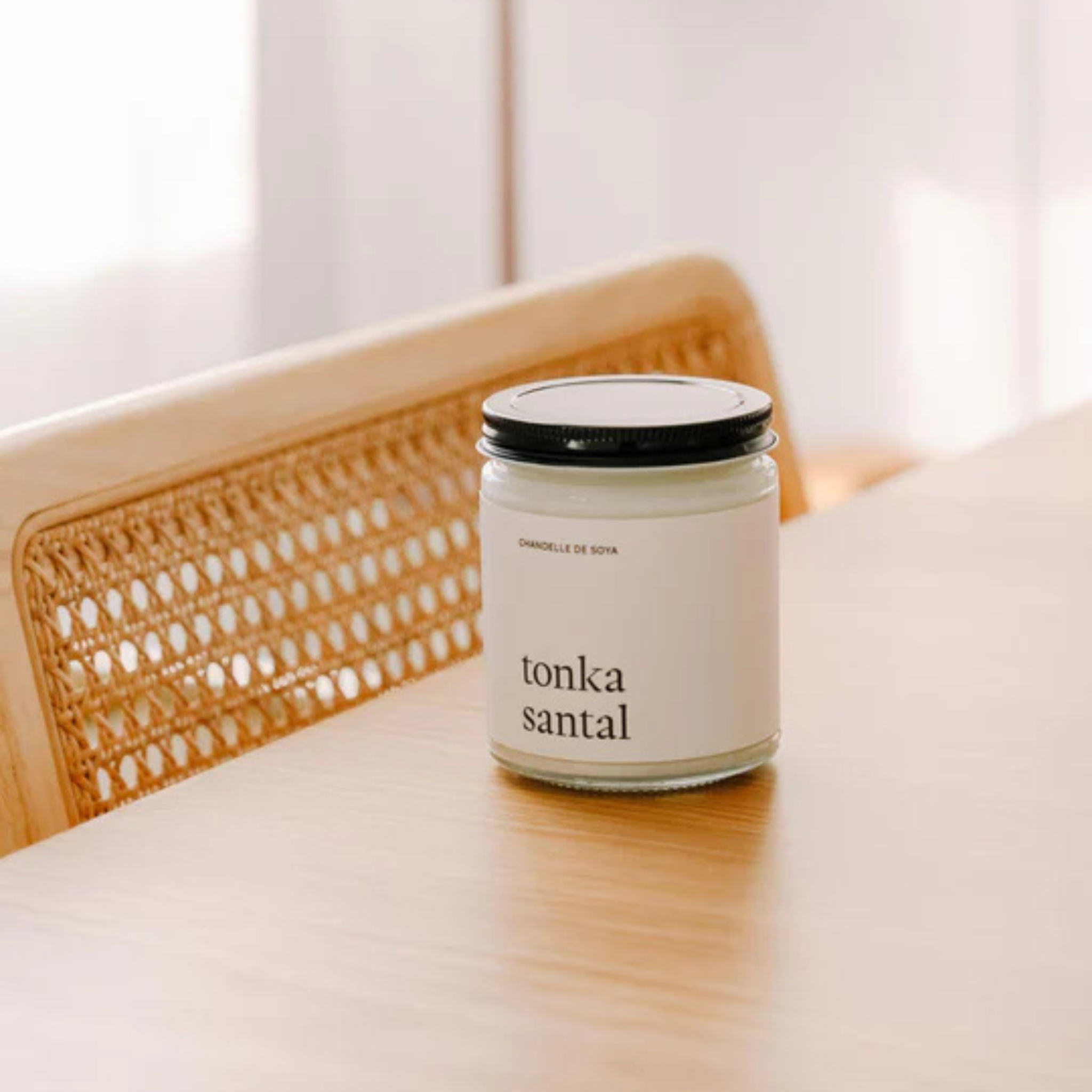 Chandelle de soya Tonka santal 270 ml – Marée Chandelles
