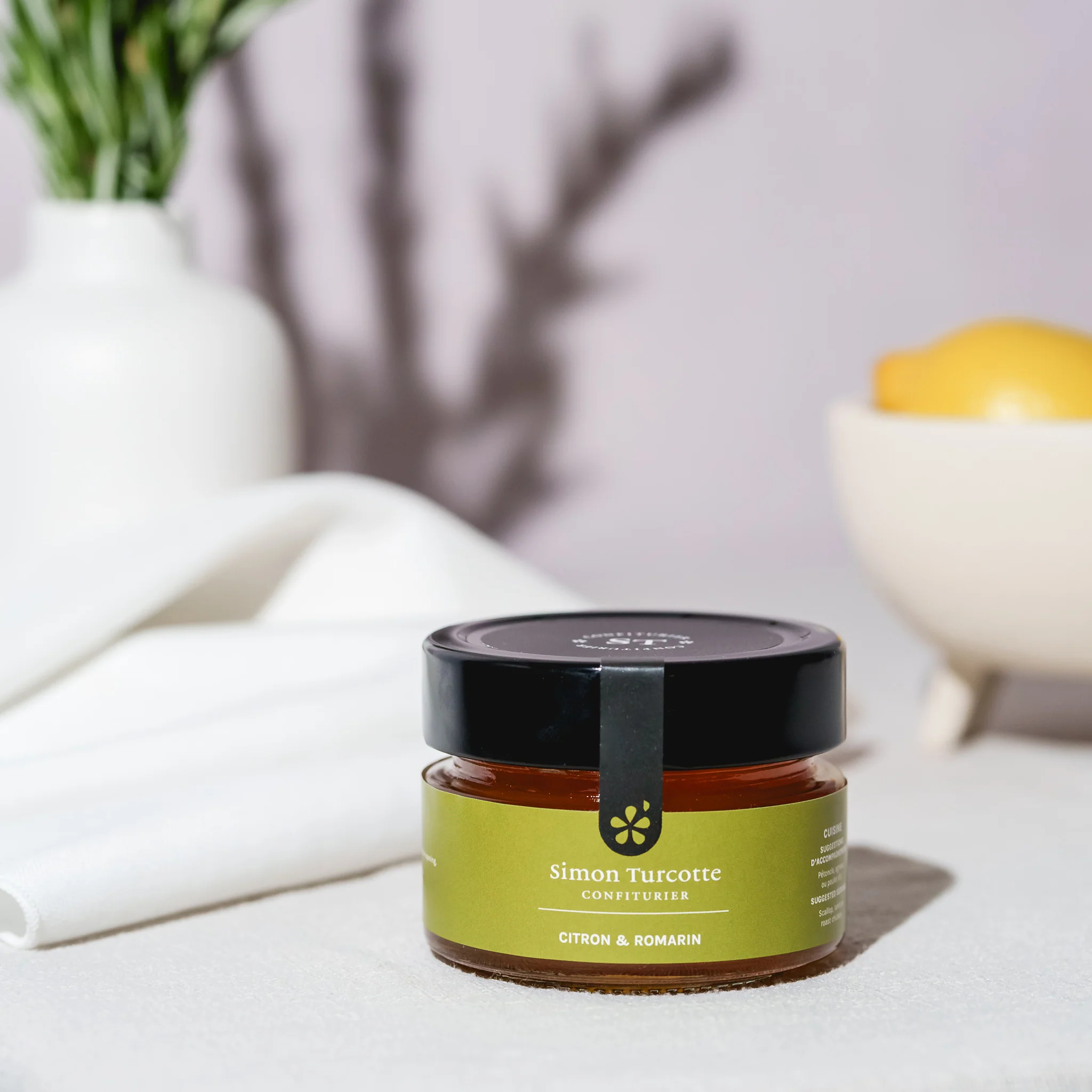 Gelée citron et romarin 125 ml – Simon Turcotte Confiturier
