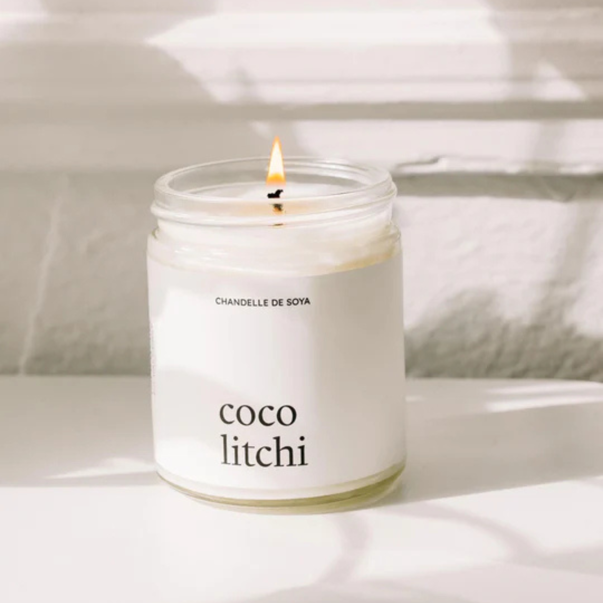 Chandelle de soya Coco litchi 270 ml – Marée Chandelles