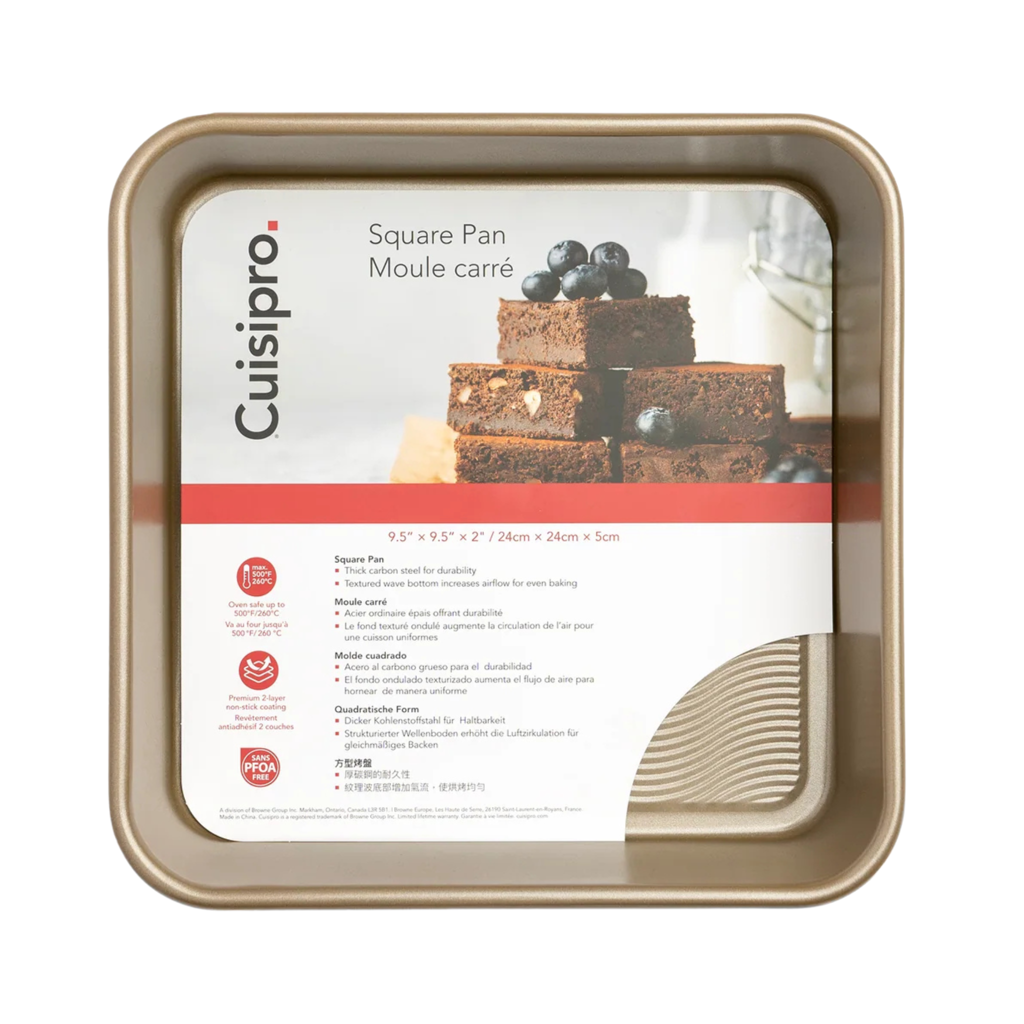 Moule à gâteau carré 24cm - Cuisipro