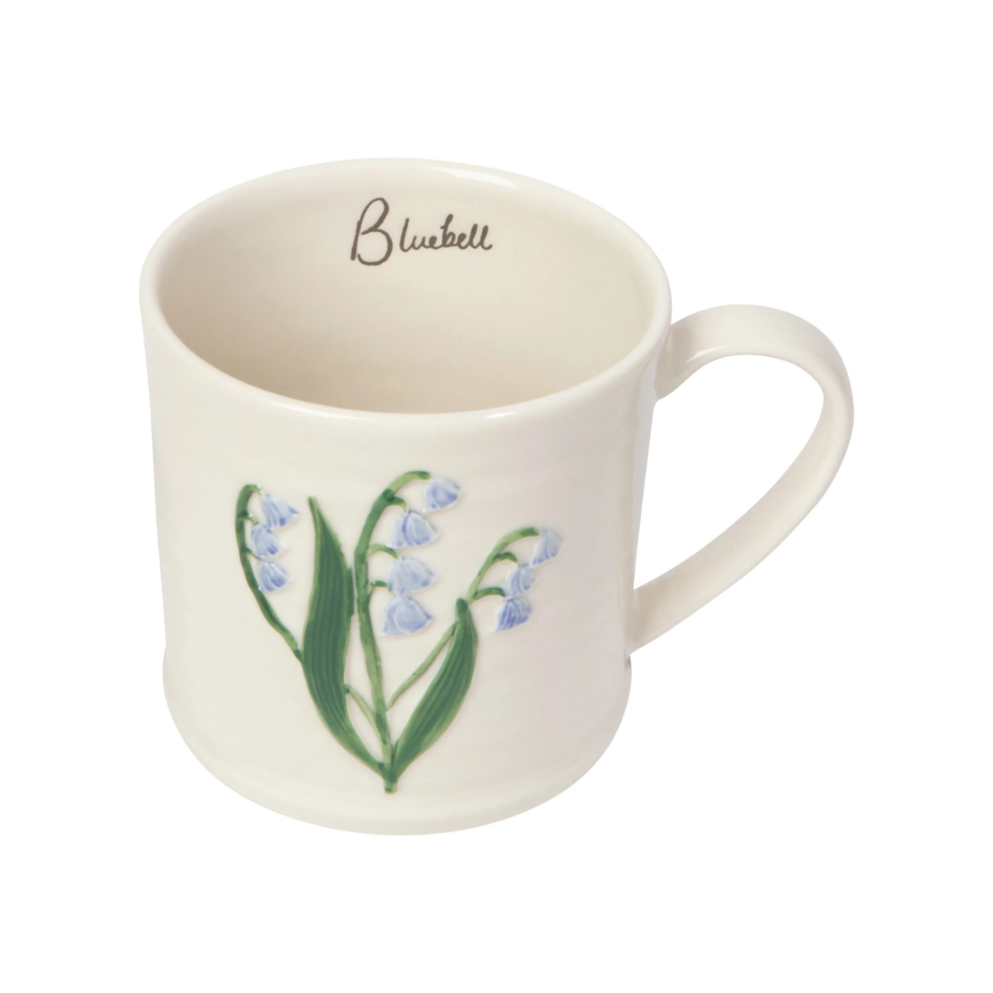 Tasse en grès avec jacinthe des bois en relief 473 ml - Danica