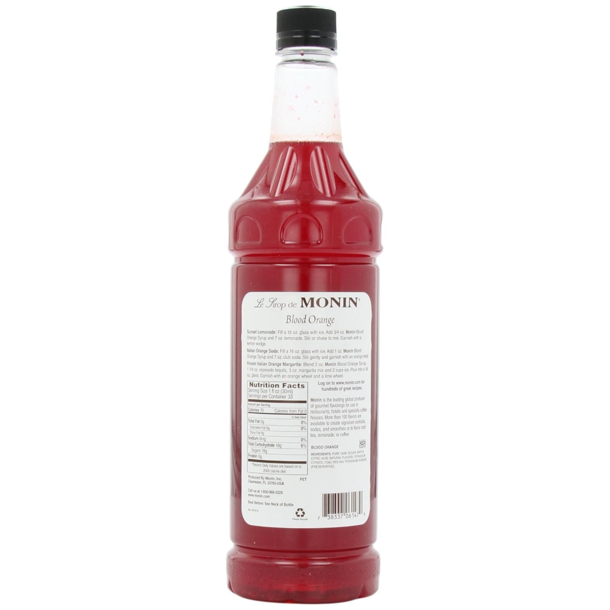 Blood orange syrup 1L - Monin
