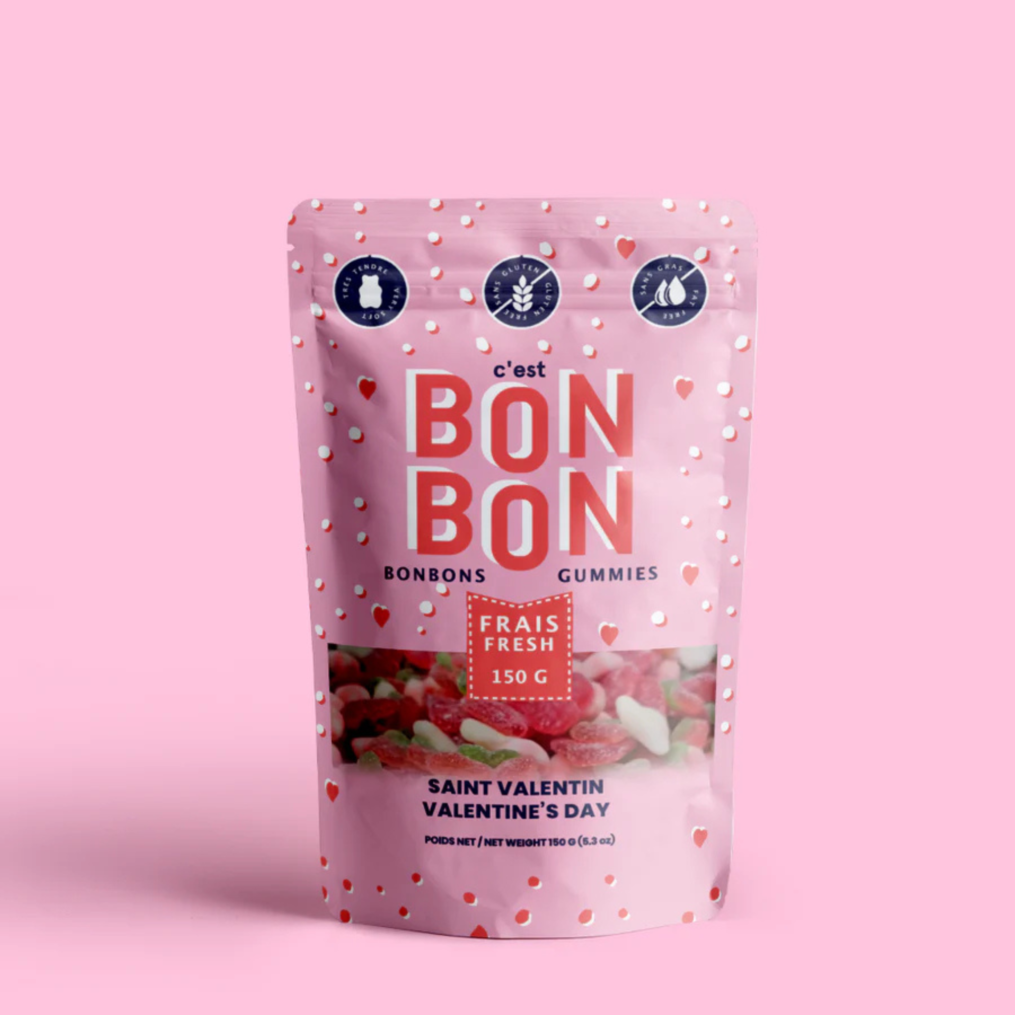 Mélange de bonbons de la Saint-Valentin 150 g - La boîte à bonbons