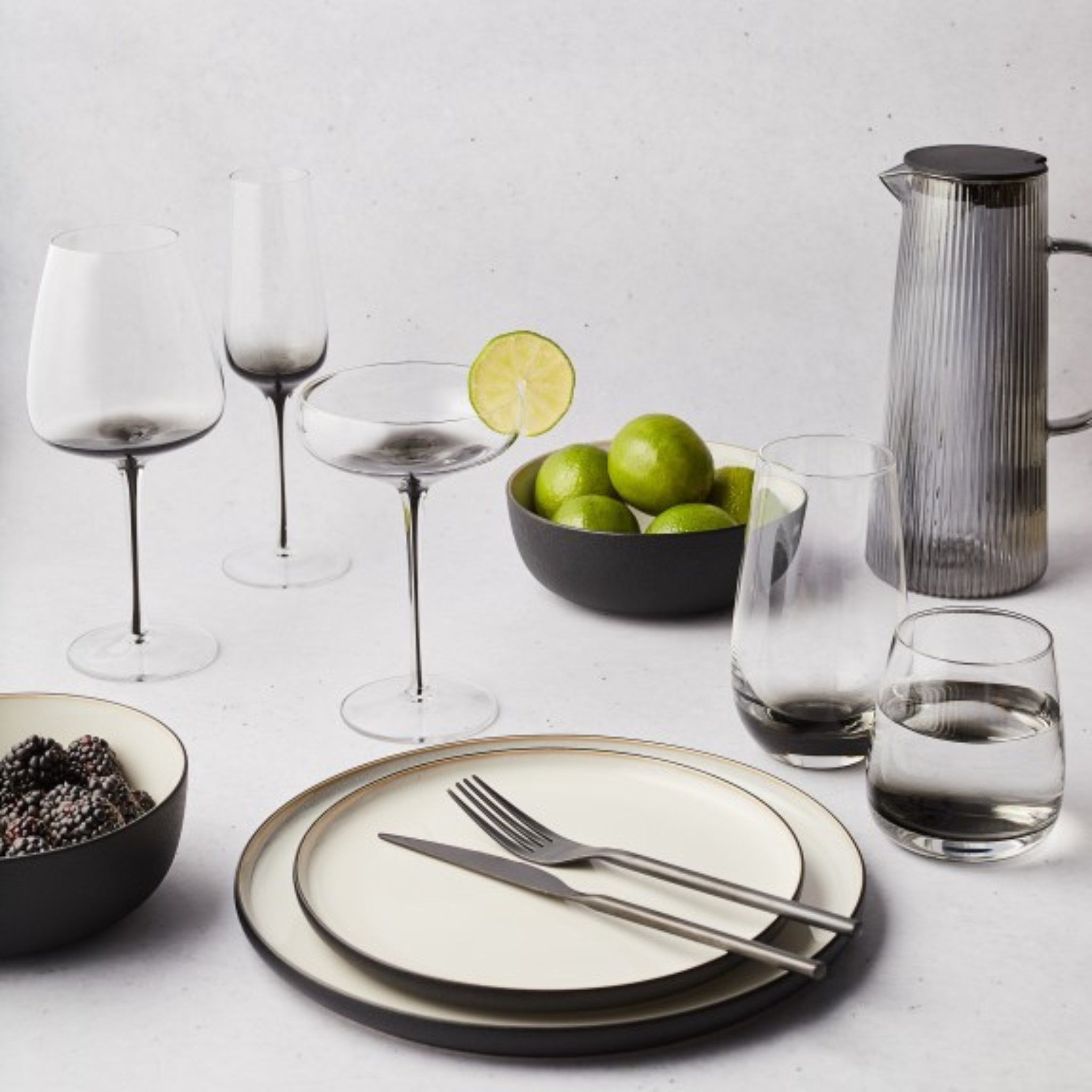 Ensemble de 4 verres Old Fashioned Gem Onyx 350 ml