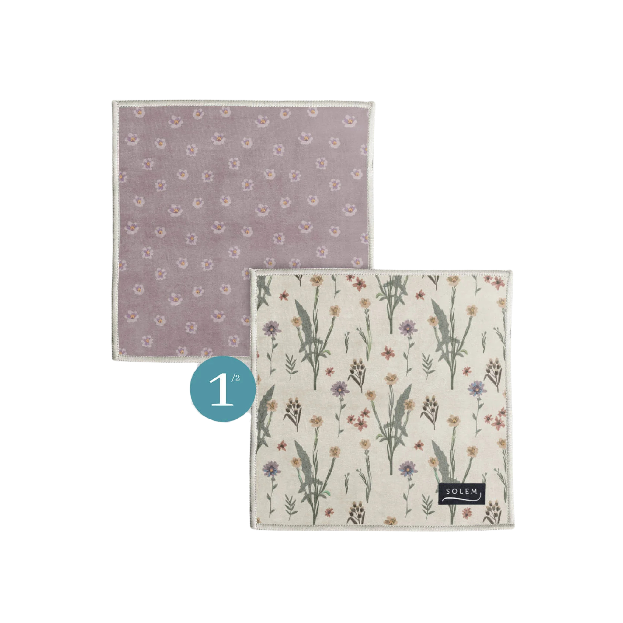 Ensemble de 2 lingettes à lunettes Douce Floraison - Solem