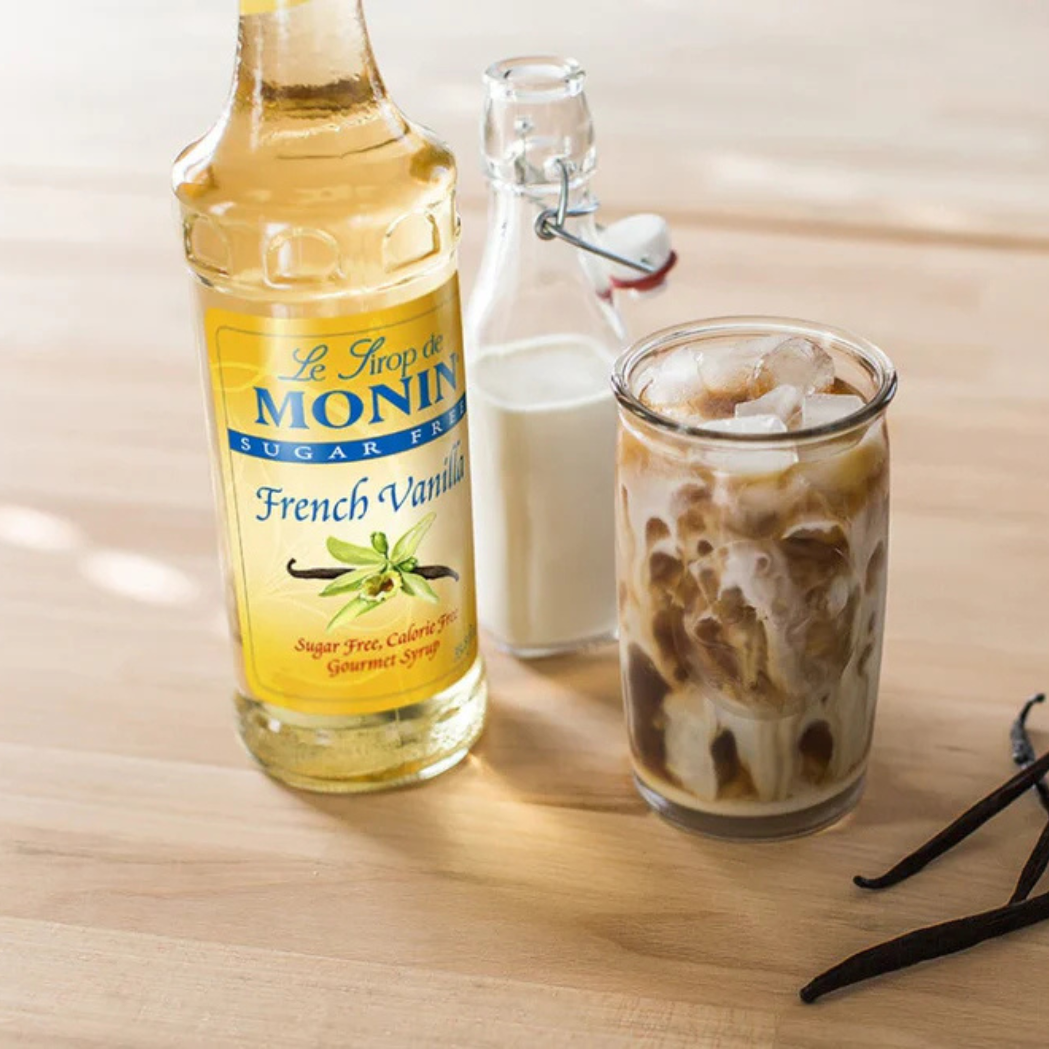 Sirop à la vanille française sans sucre 1 L - Monin Monin