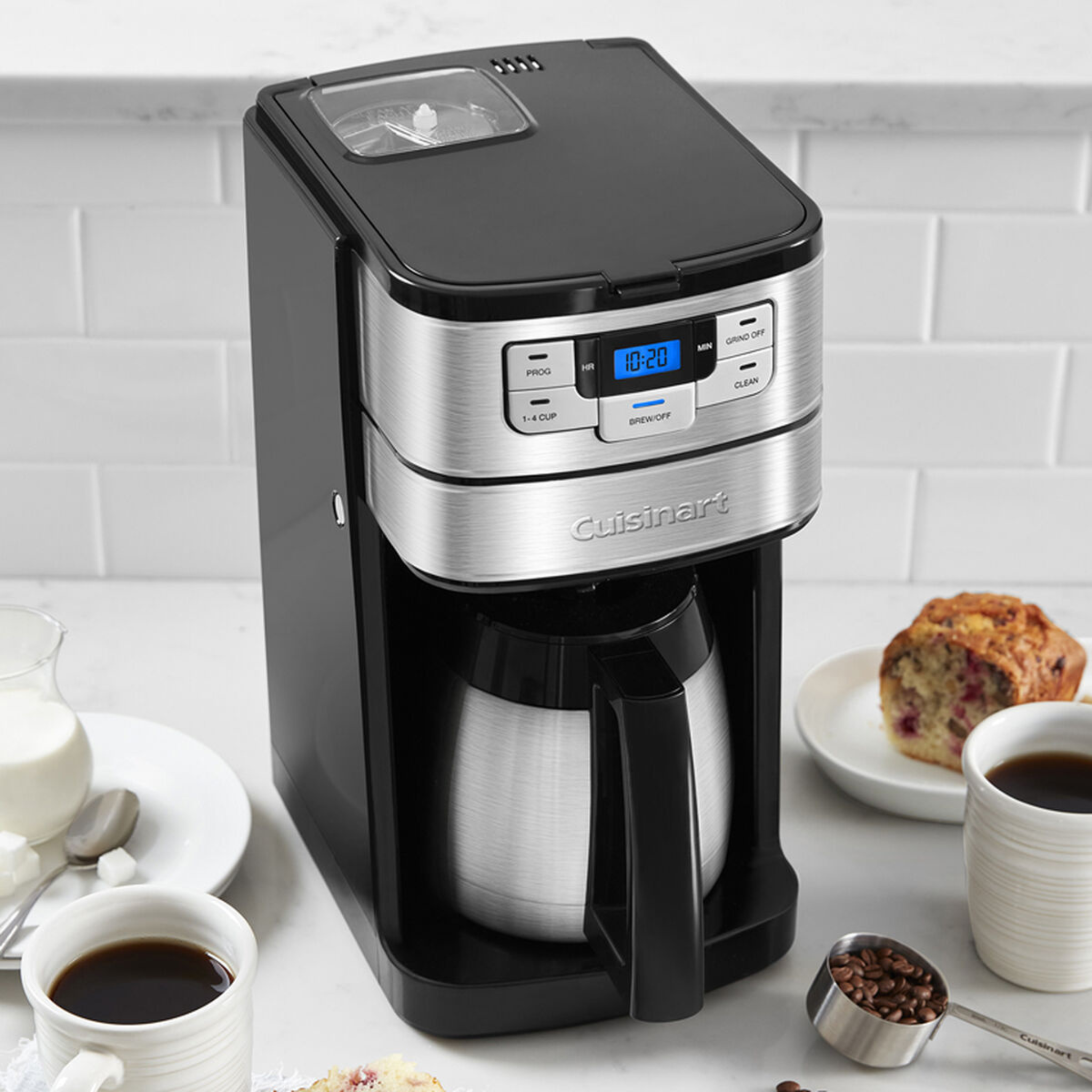 Cuisinart 10-Cup Automatic Coffee Maker with Built-In Grinder