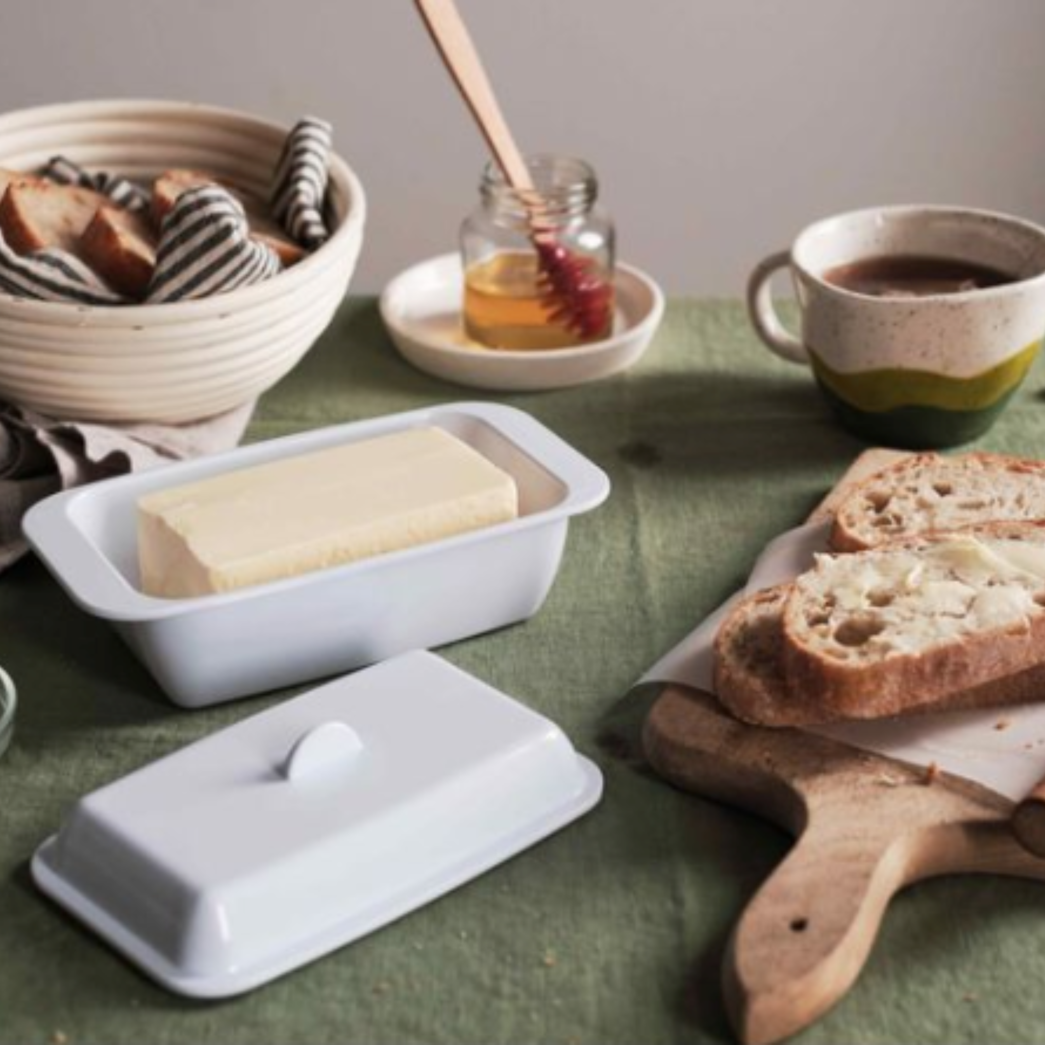 beurrier blanc pour conserver le beurre à table