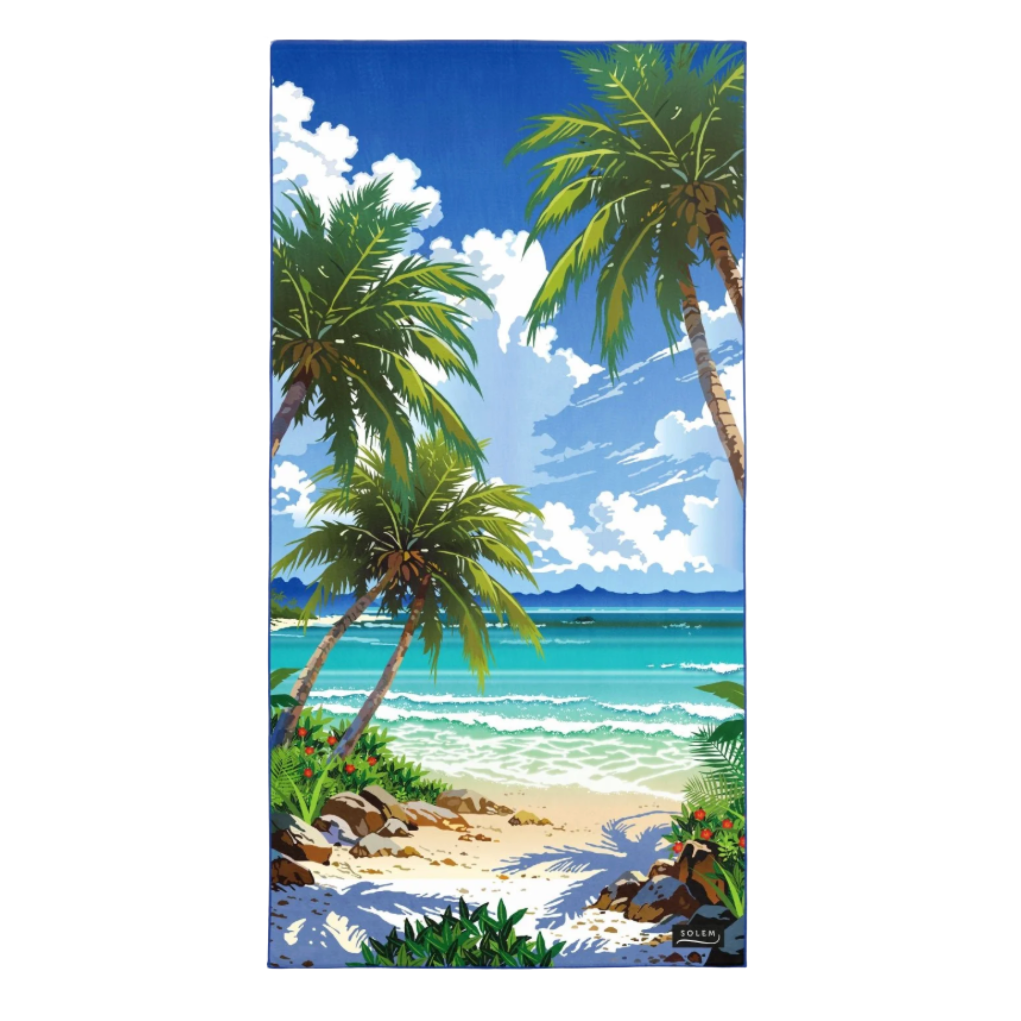 Serviette de plage XL Bienvenue au Paradis - Solem