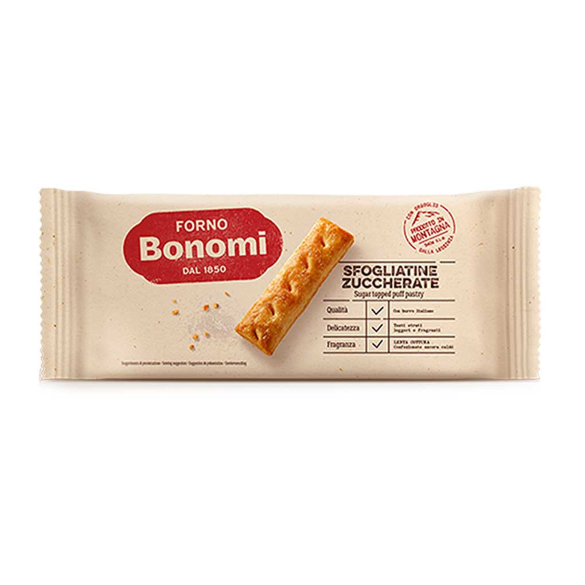 Sugar puff pastries 135g - Forno Bonomi