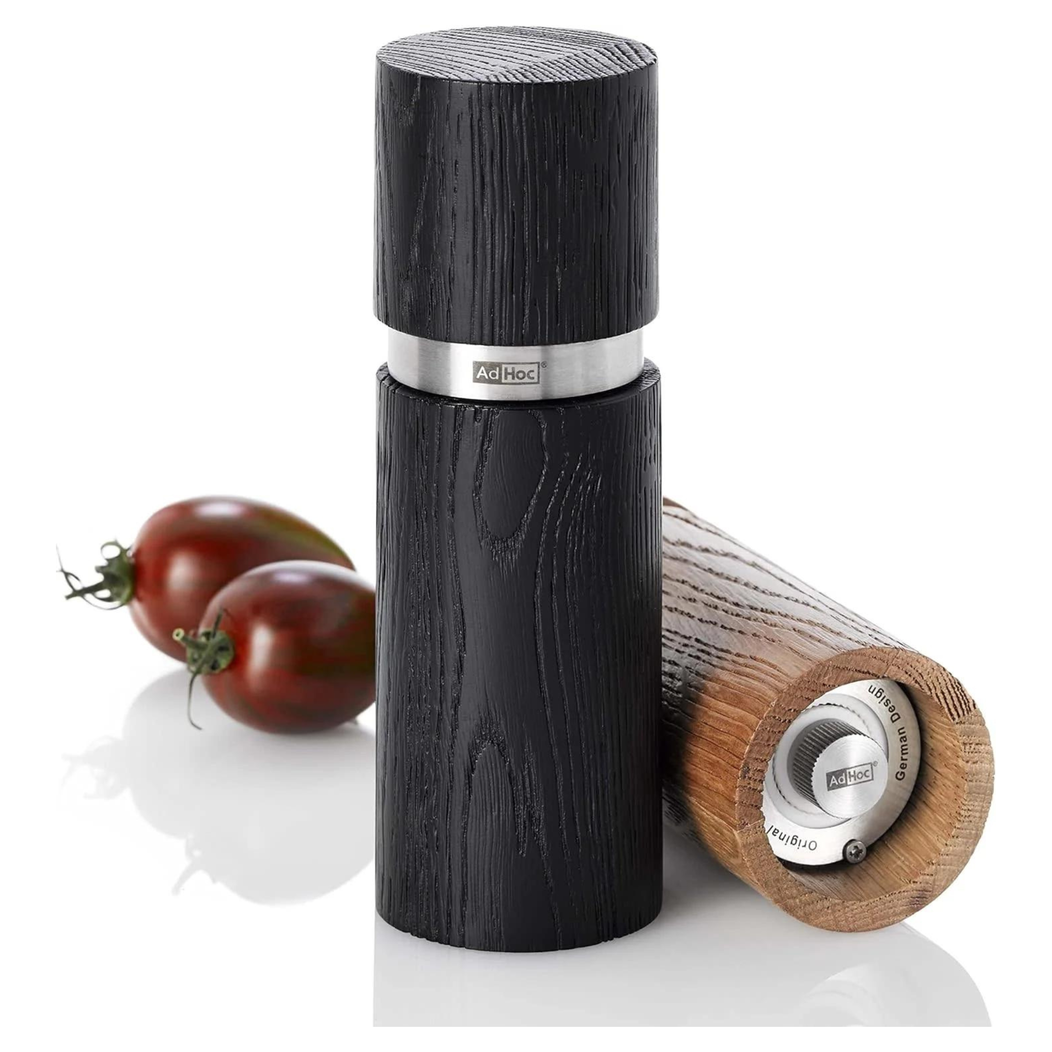 Ensemble de moulins à poivre et sel Textura 15cm en bois