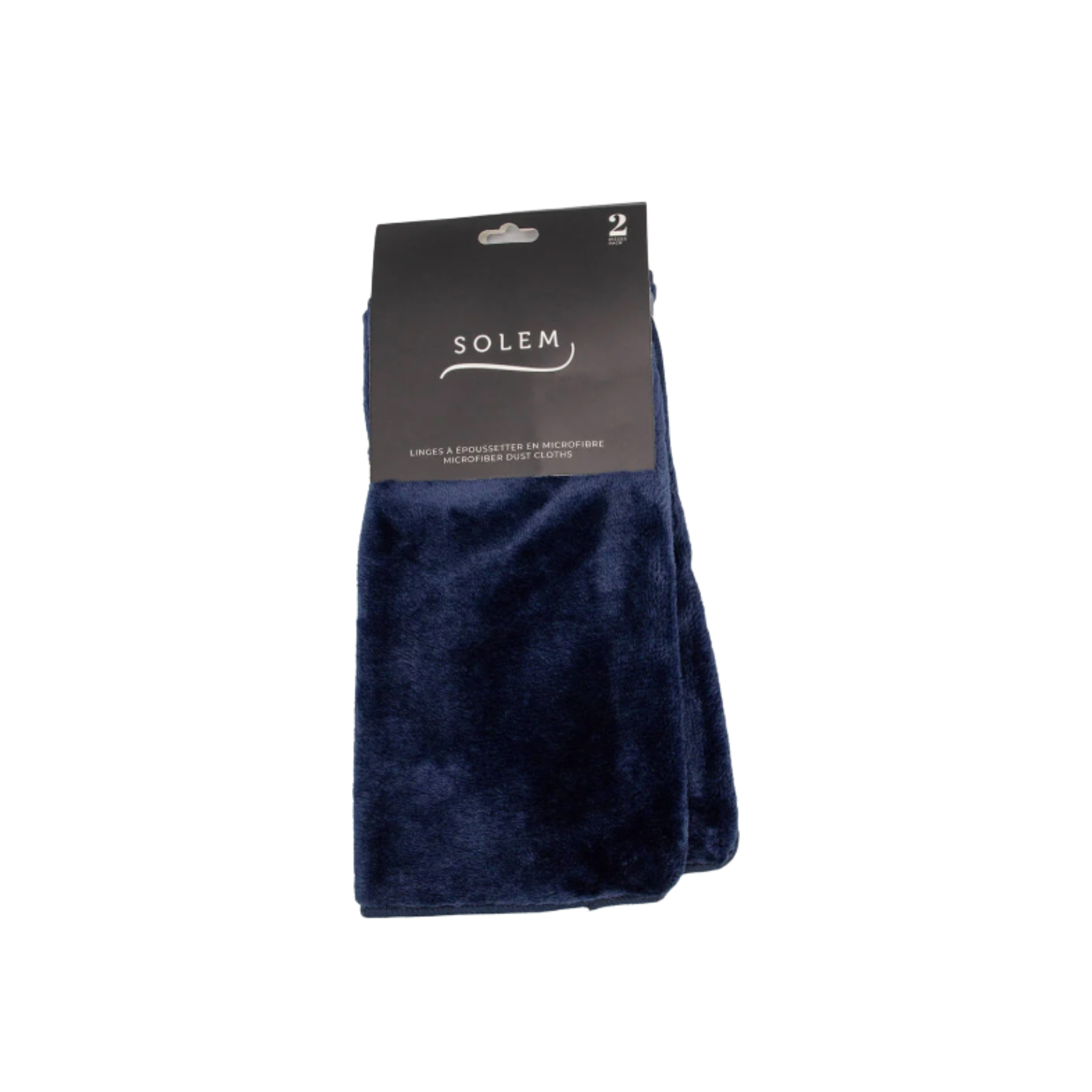 Ensemble de 2 linges d'époussetage en microfibre Les Essentiels Marine - Solem