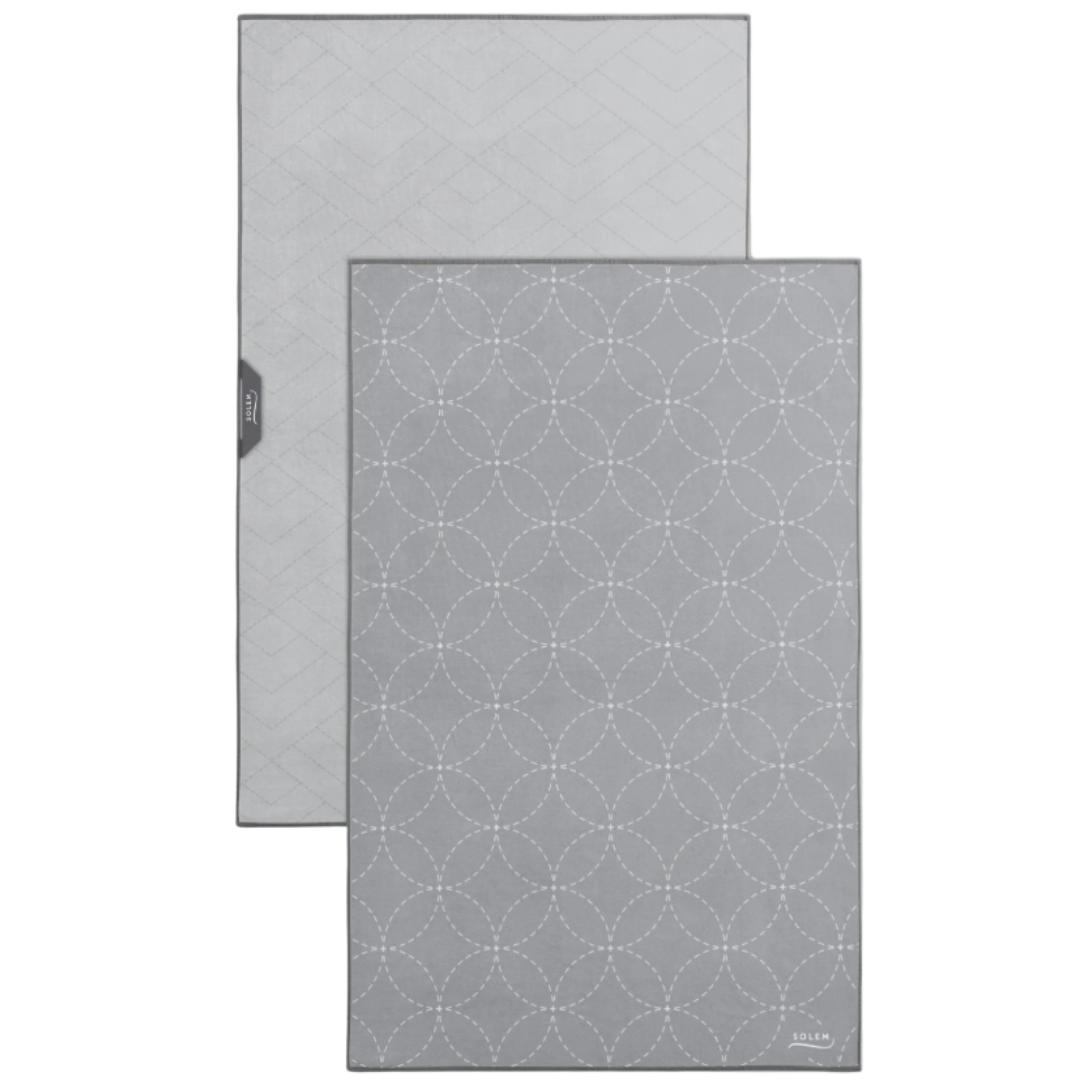 Ensemble de 2 linges à vaisselle en microfibre Les Essentiels Gris - Solem