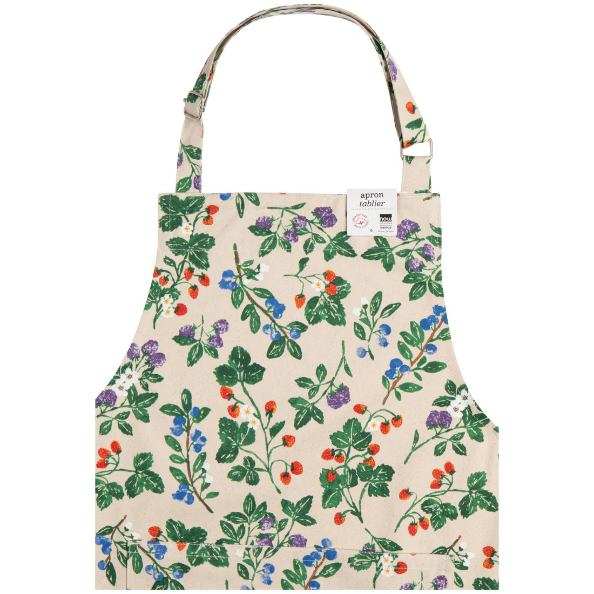Tablier de chef en coton motif baies Berry Bramble - Danica