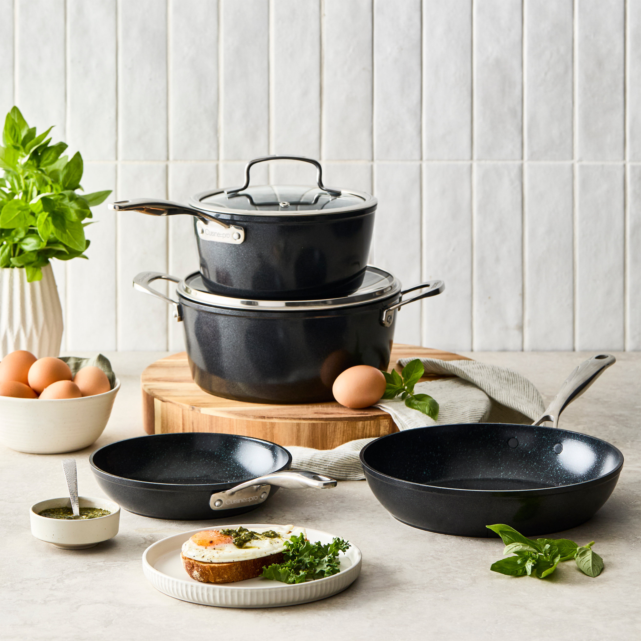 Batterie de cuisine 6 pièces GREEN STONE™ – Cuisine::pro®