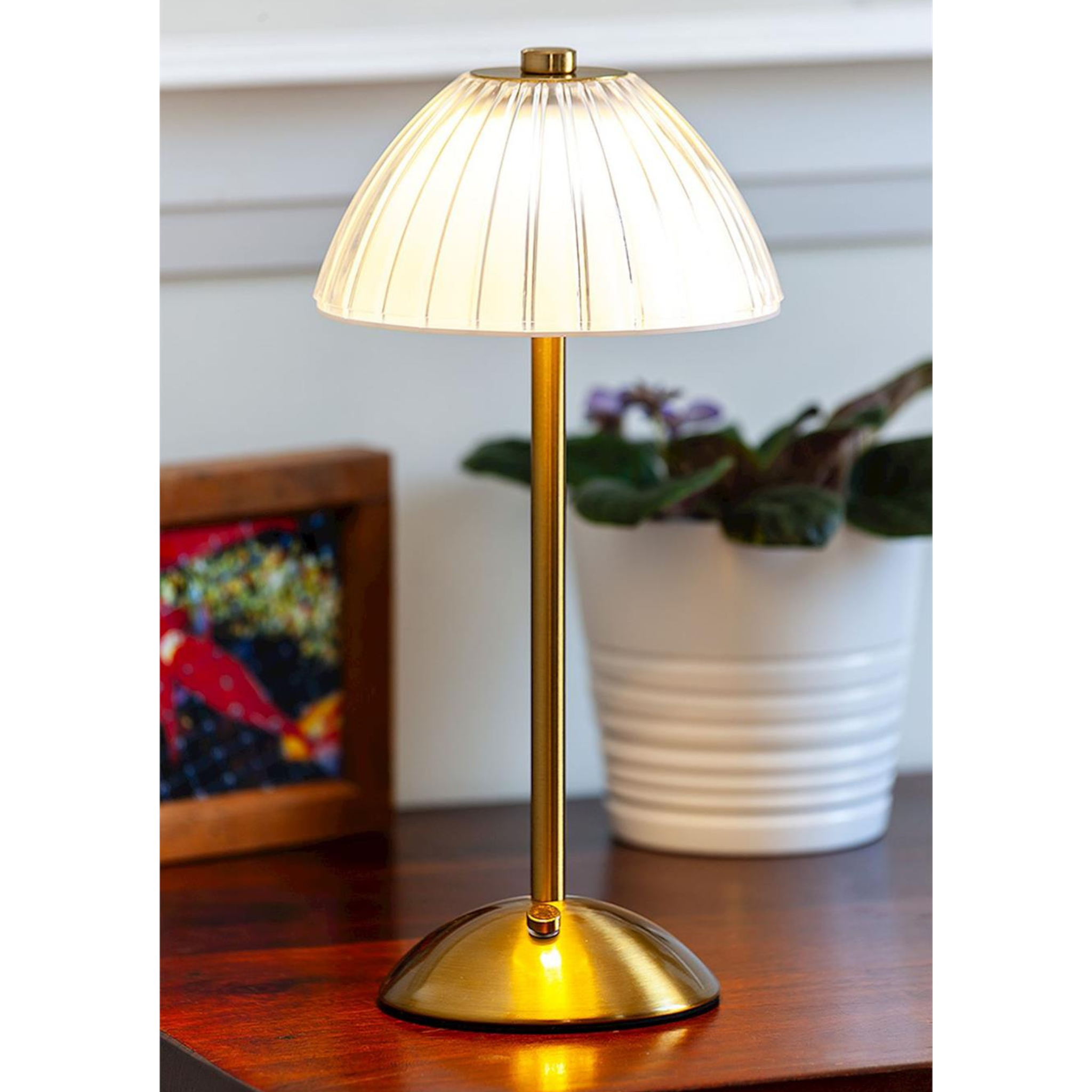 Lampe de table LED Or