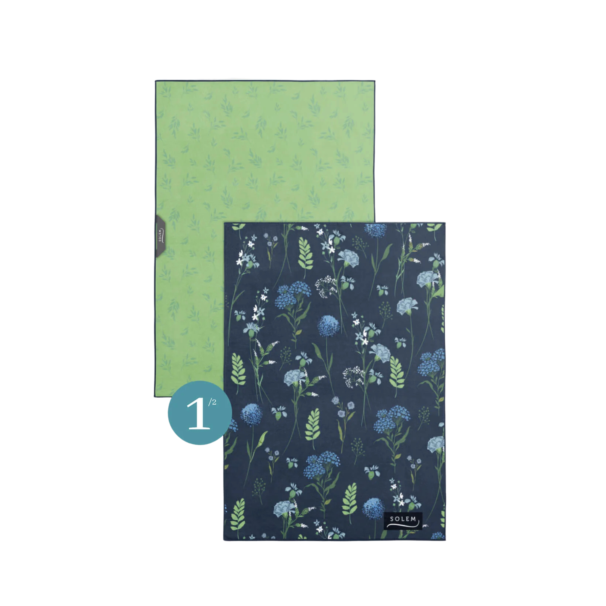 Ensemble de 2 linges vitres et miroirs Inspiration Fleurie - Solem