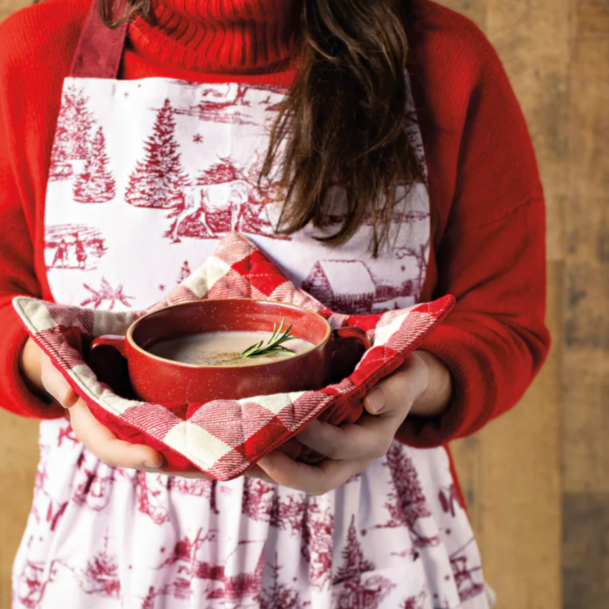 Bol à soupe en grès Carmine rouge 591 ml – Now Designs 