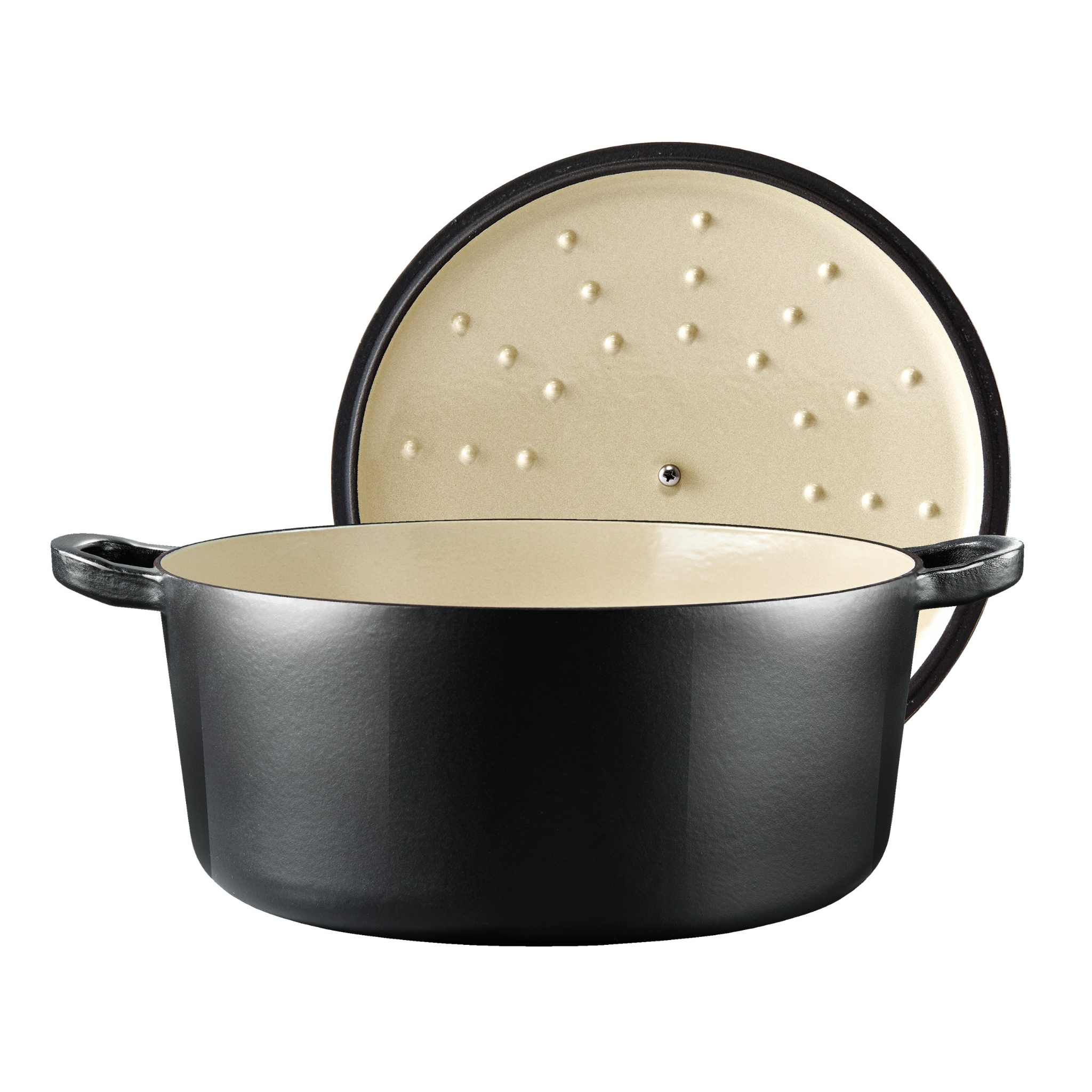Cocotte ronde en fonte noire LE CONNOISSEUR™ 6,3 L - Cuisine::pro®