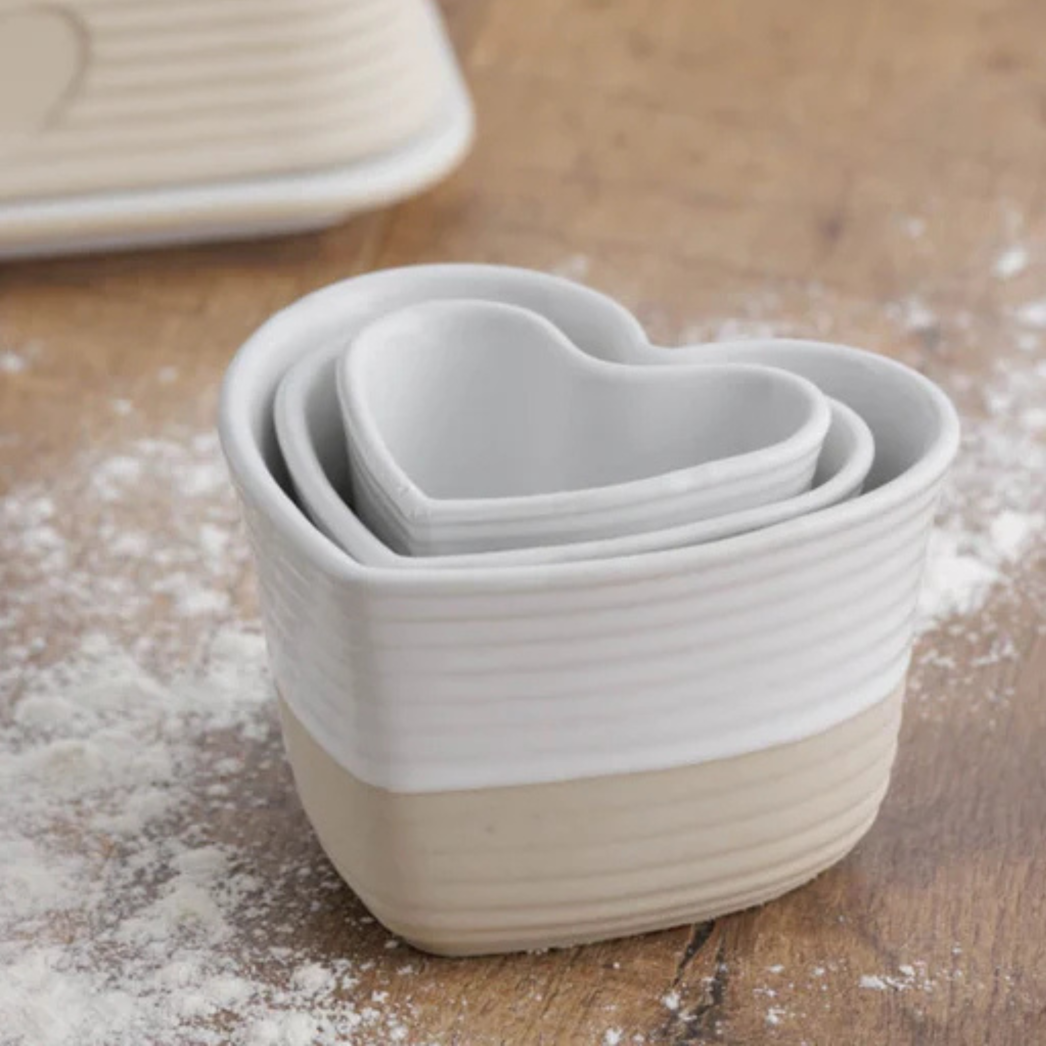 Mason Cash Rustic Charm 3-Piece Stoneware Measuring Cups Set