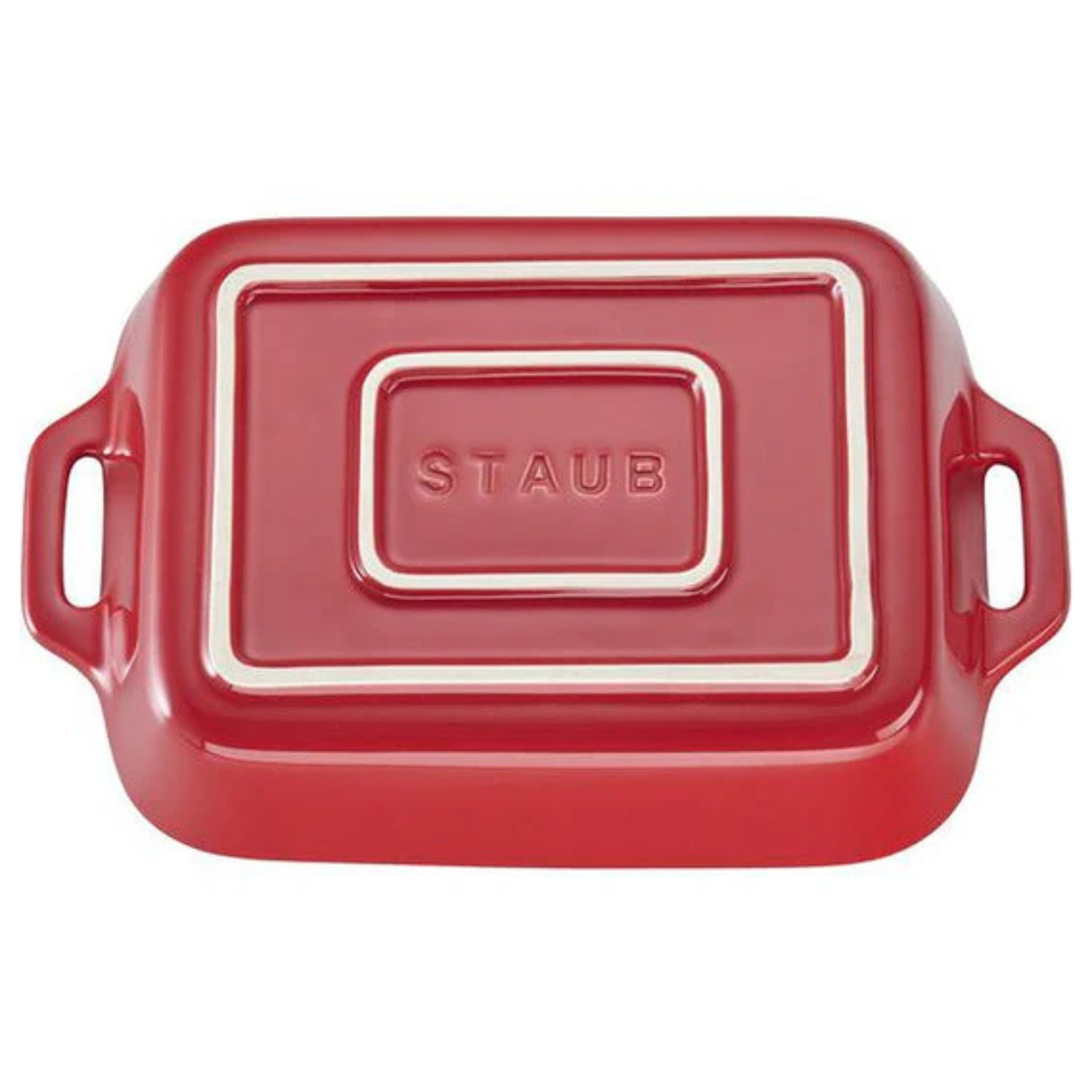 plat cuisson four design rouge cerise
