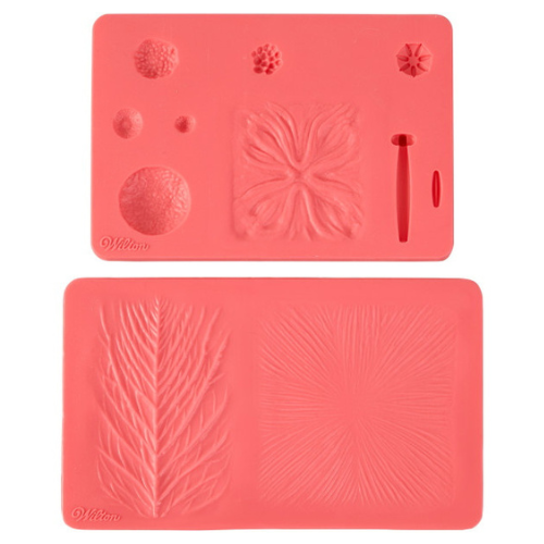 Ensemble de 2 moules en silicone pour fondant Fleurs - Wilton