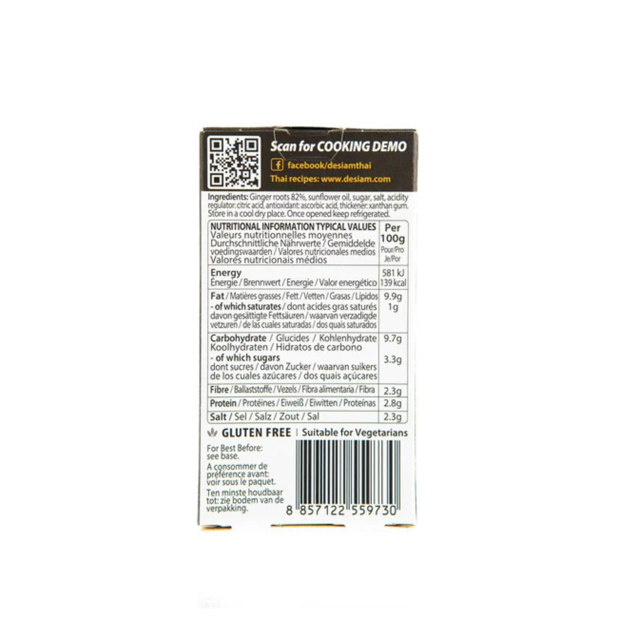 Stir-fry ginger paste 30g - DeSiam