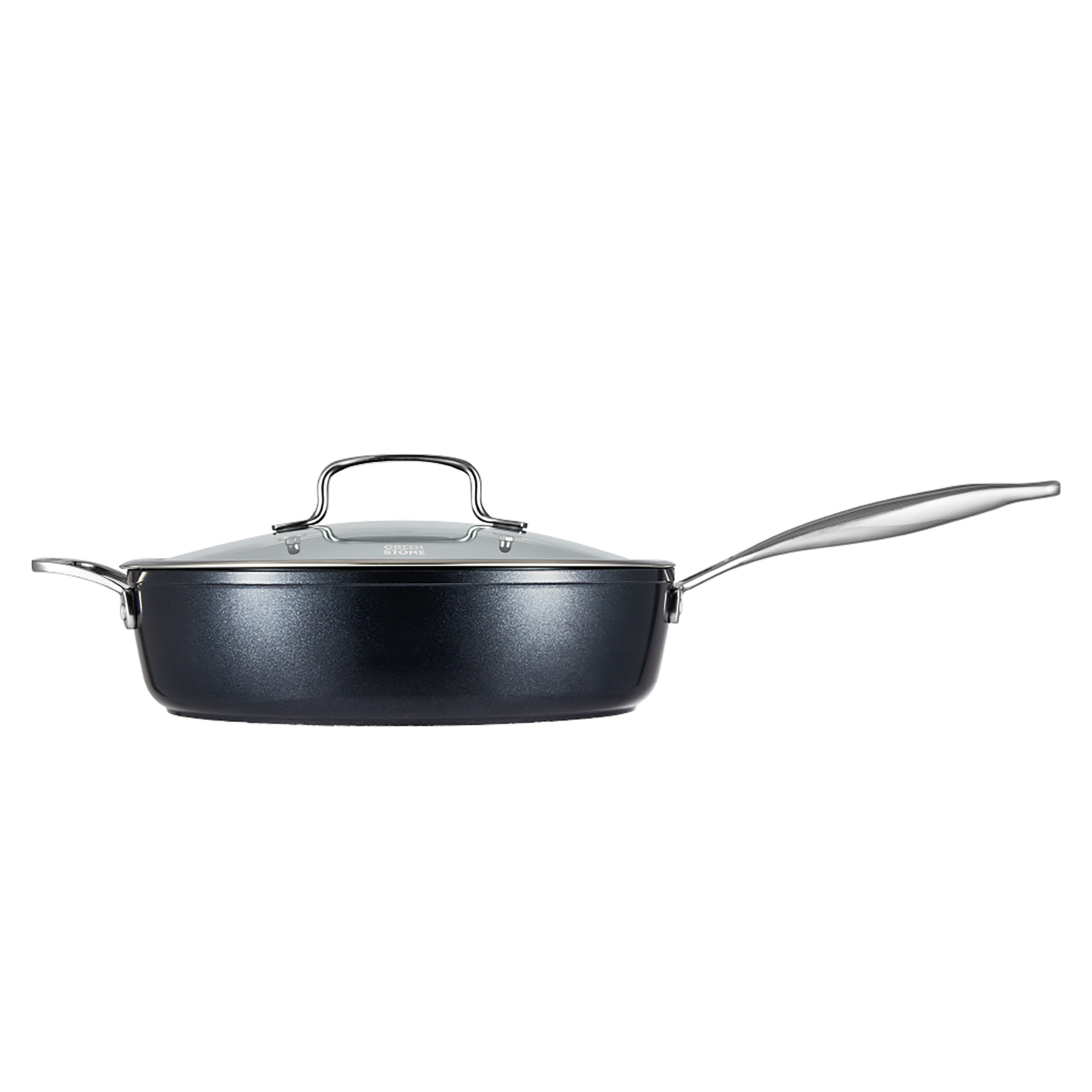 Poêle de chef en aluminium forgé avec couvercle GREEN STONE™ 28 cm – Cuisine::pro®