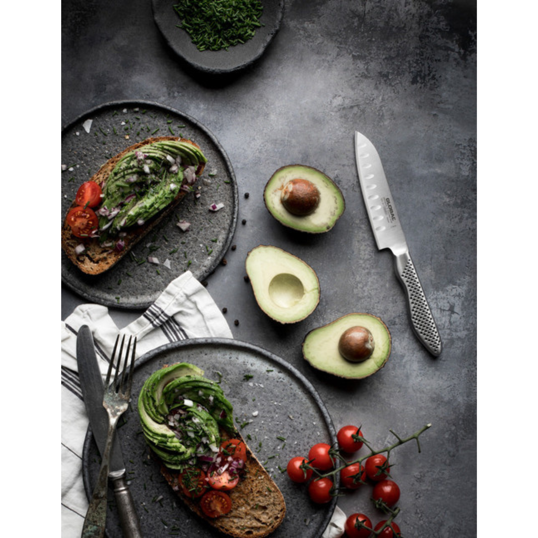 Global 4.5" Vegetable Santoku Knife