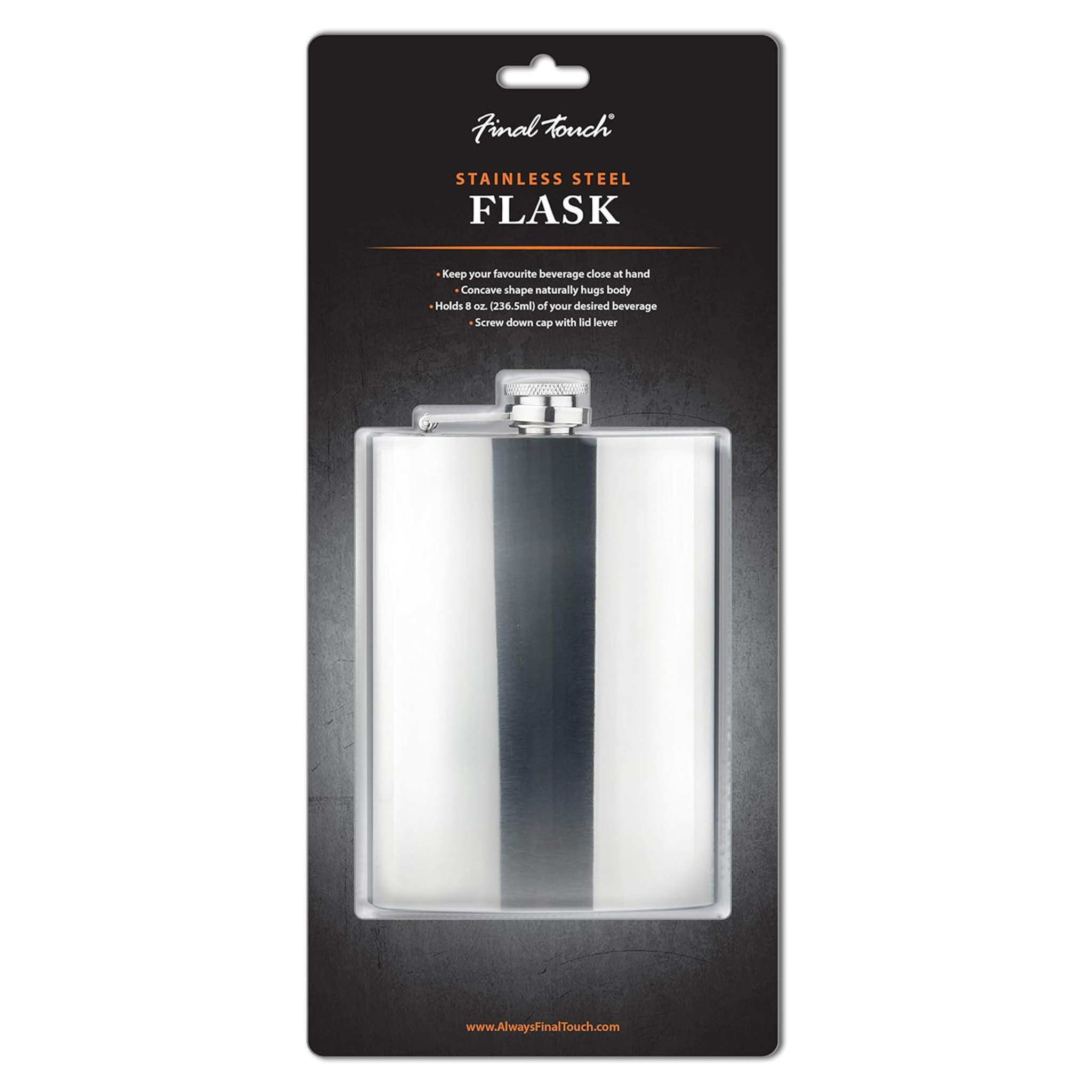 Stainless Steel Hip Flask 236 ml – Final Touch