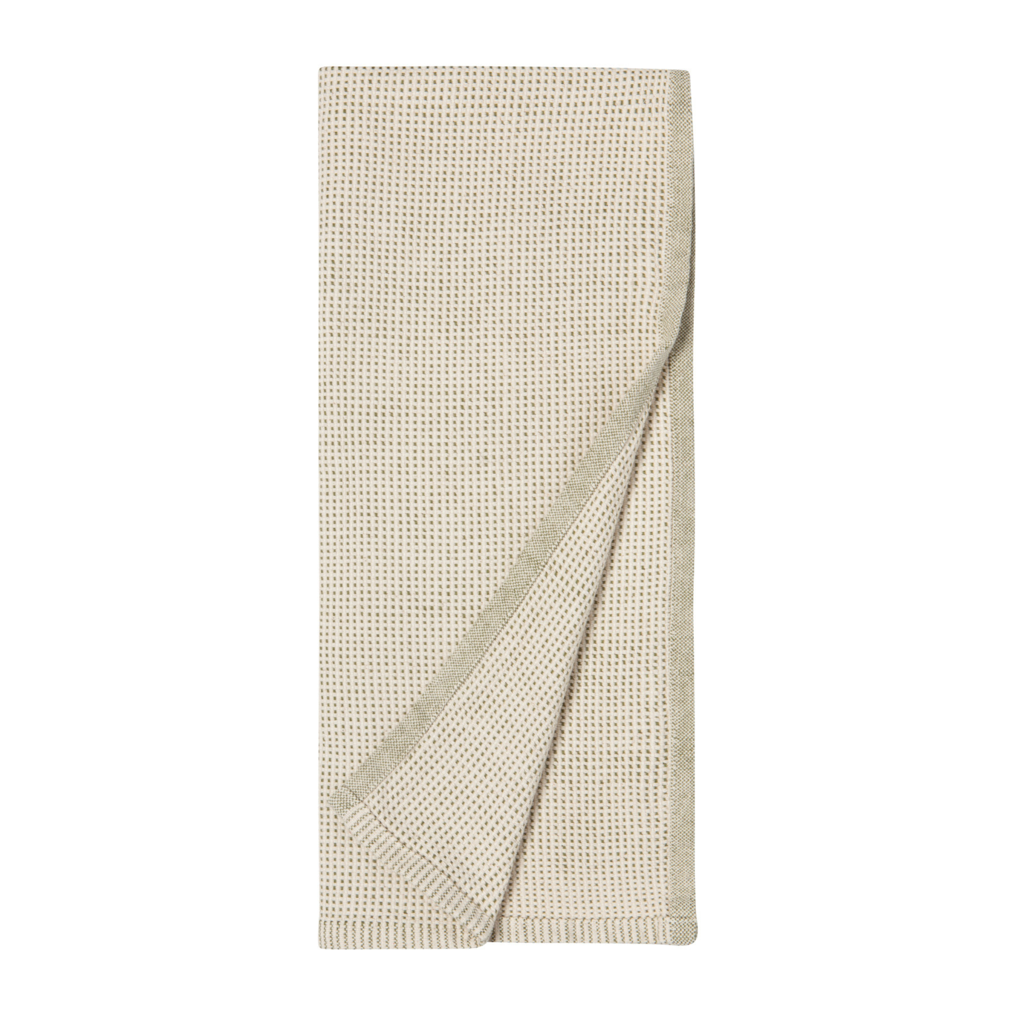 Ensemble de 2 serviettes à main Beige et Verte - Danica