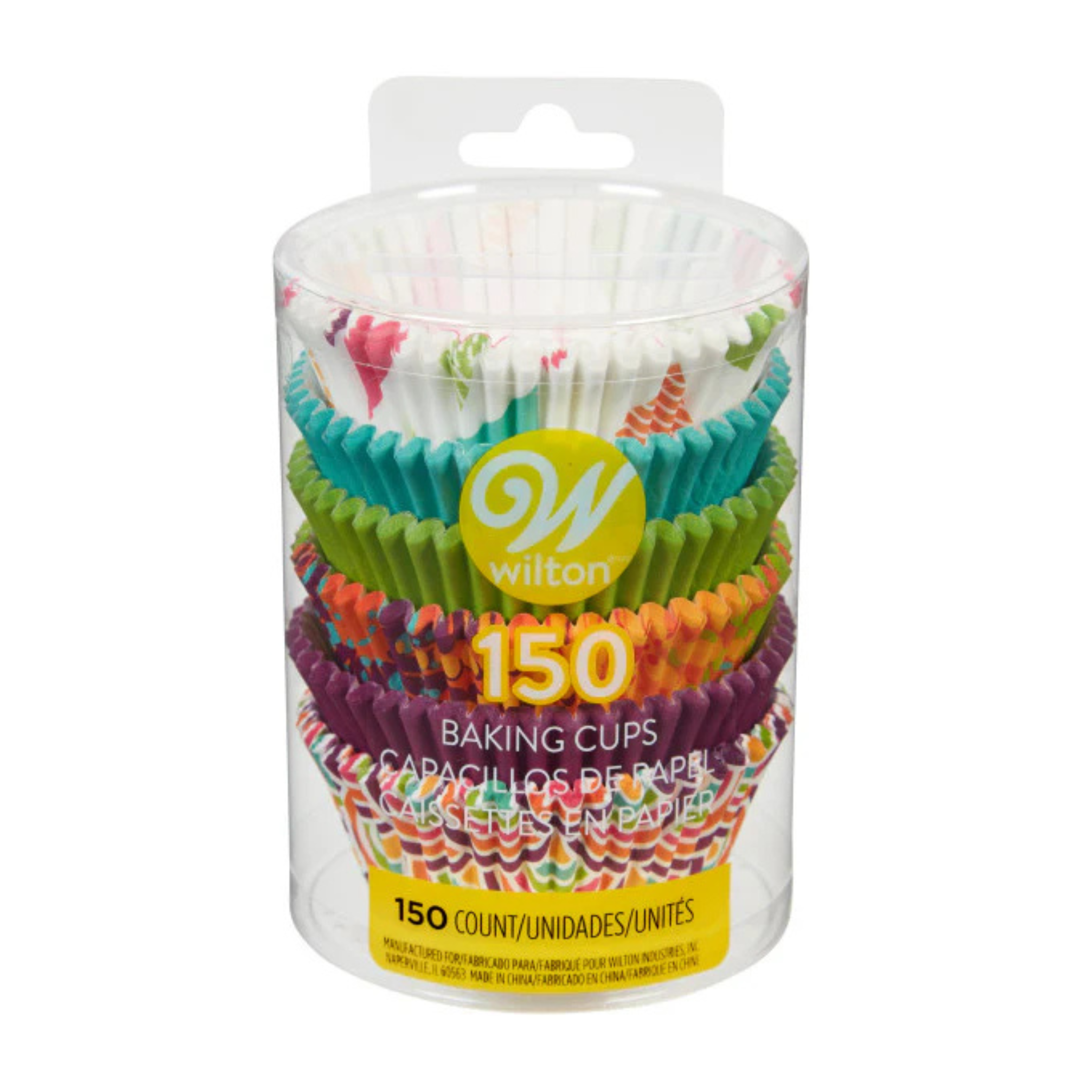 Ensemble de 150 caissettes à cupcake couleurs et motifs assortis – Wilton