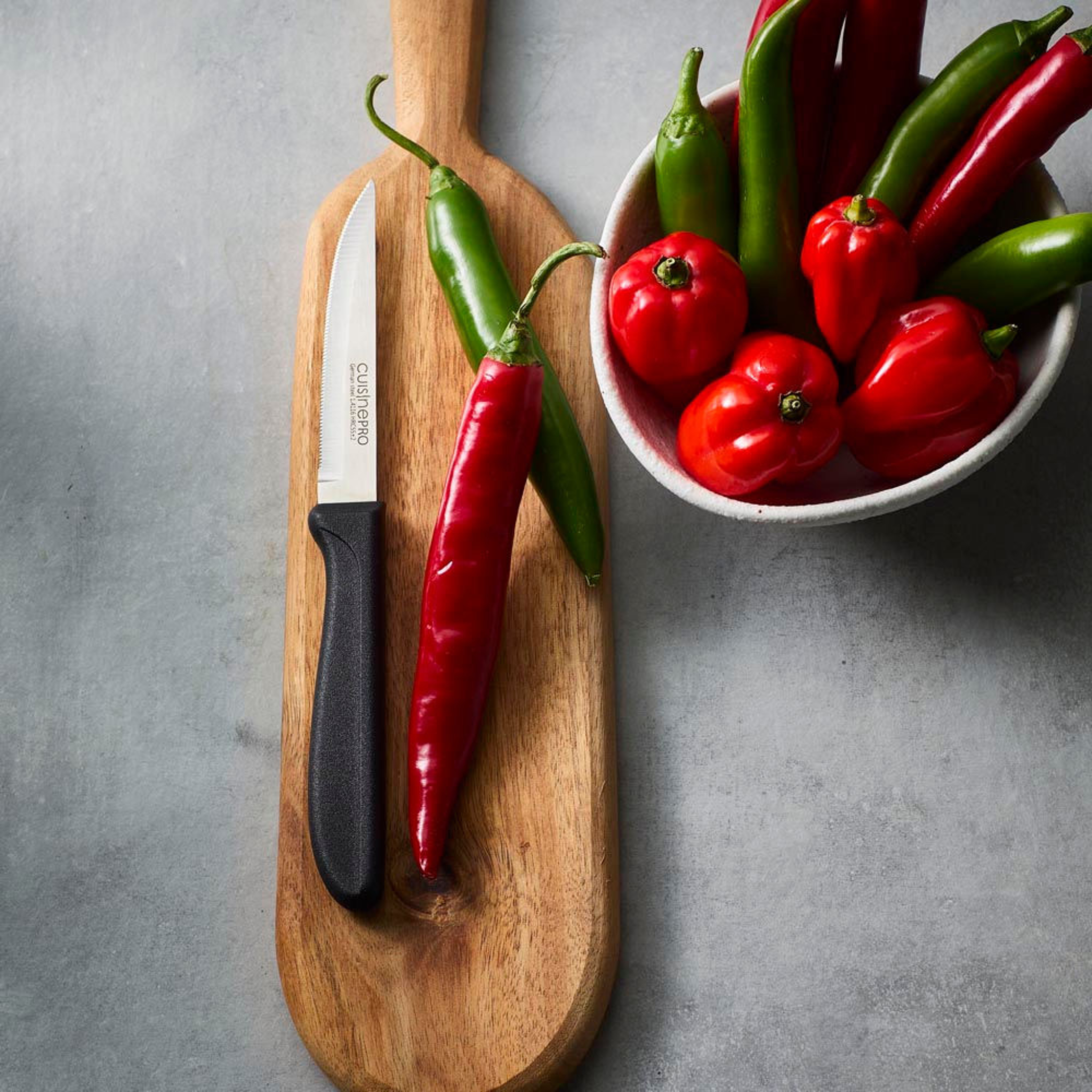 Couteau d’office dentelé 10 cm CLASSIC noir – Cuisine::pro®