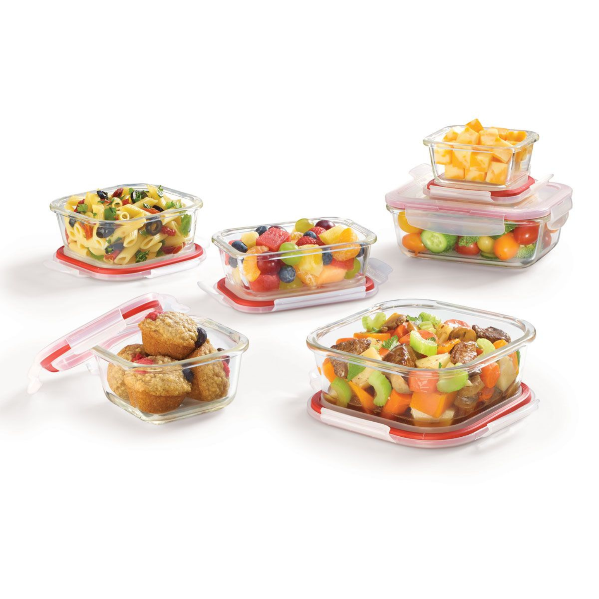 LocknLock 12-Piece Borosilicate Glass Airtight Container Set – Starfrit
