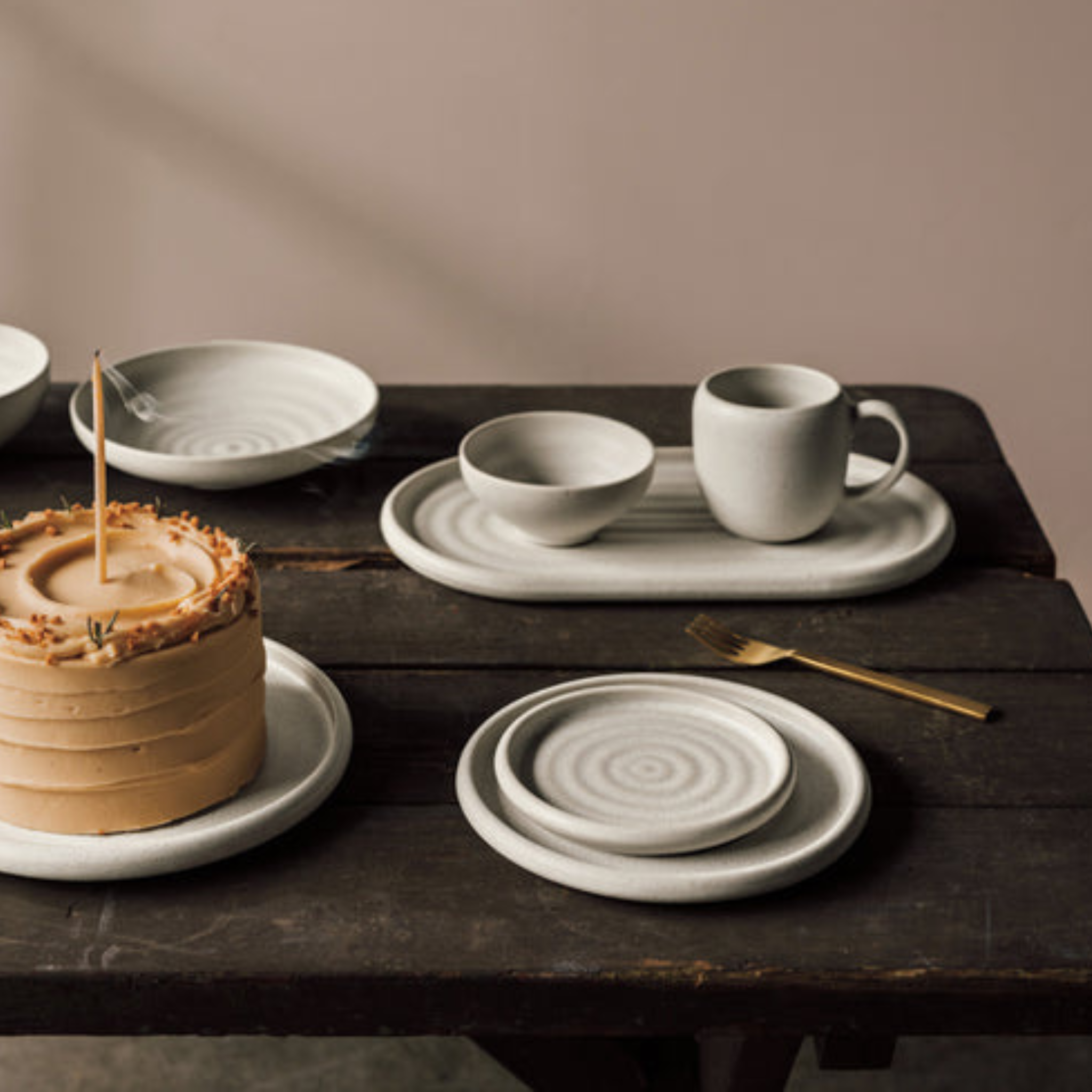 Assiette de dîner en grès Luna 24.8 cm – Danica