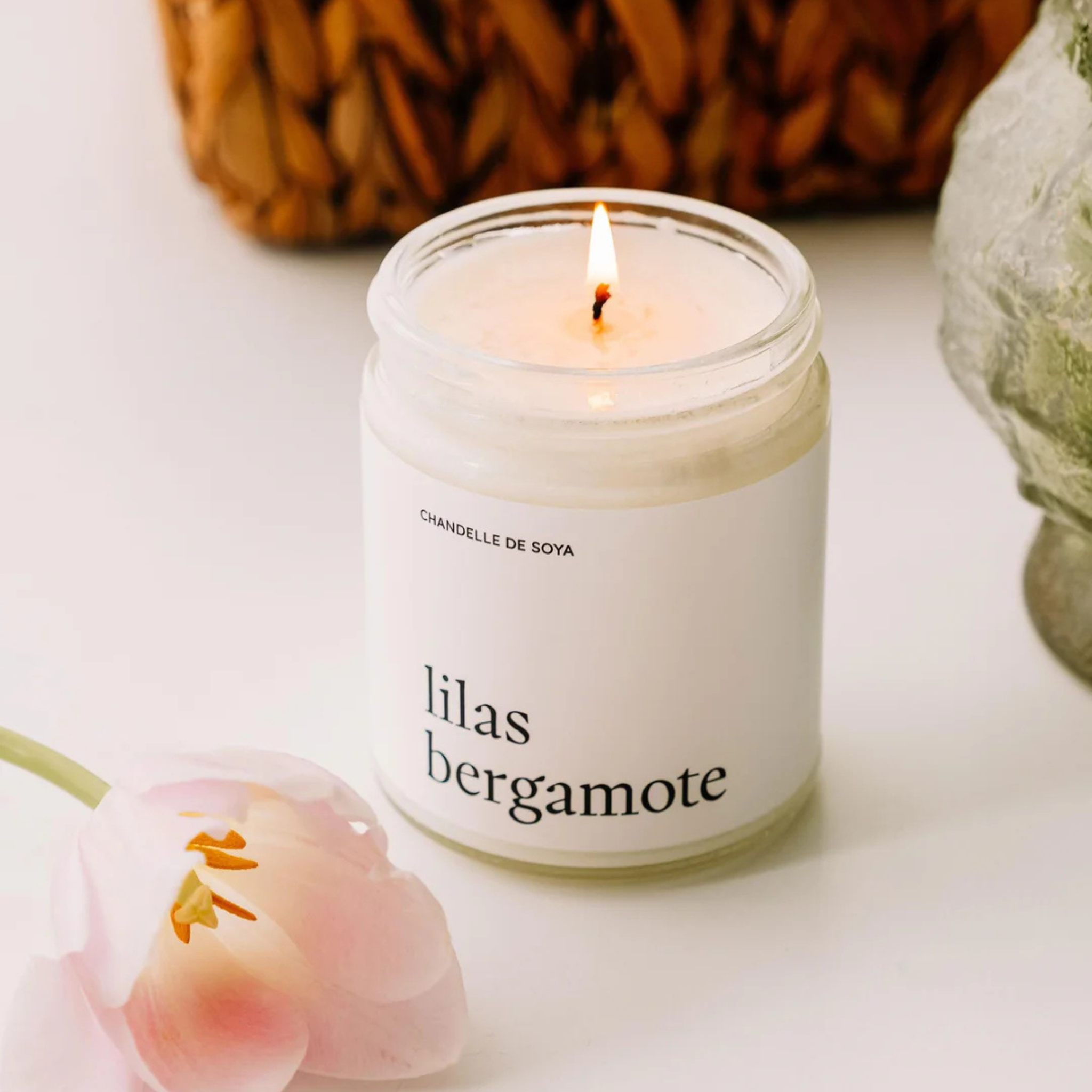Lilac and Bergamot Soy Candle 270 ml - Marée Candles