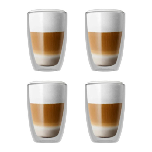 Set of 4 double-walled cappuccino glasses 240 ml - Bellucci