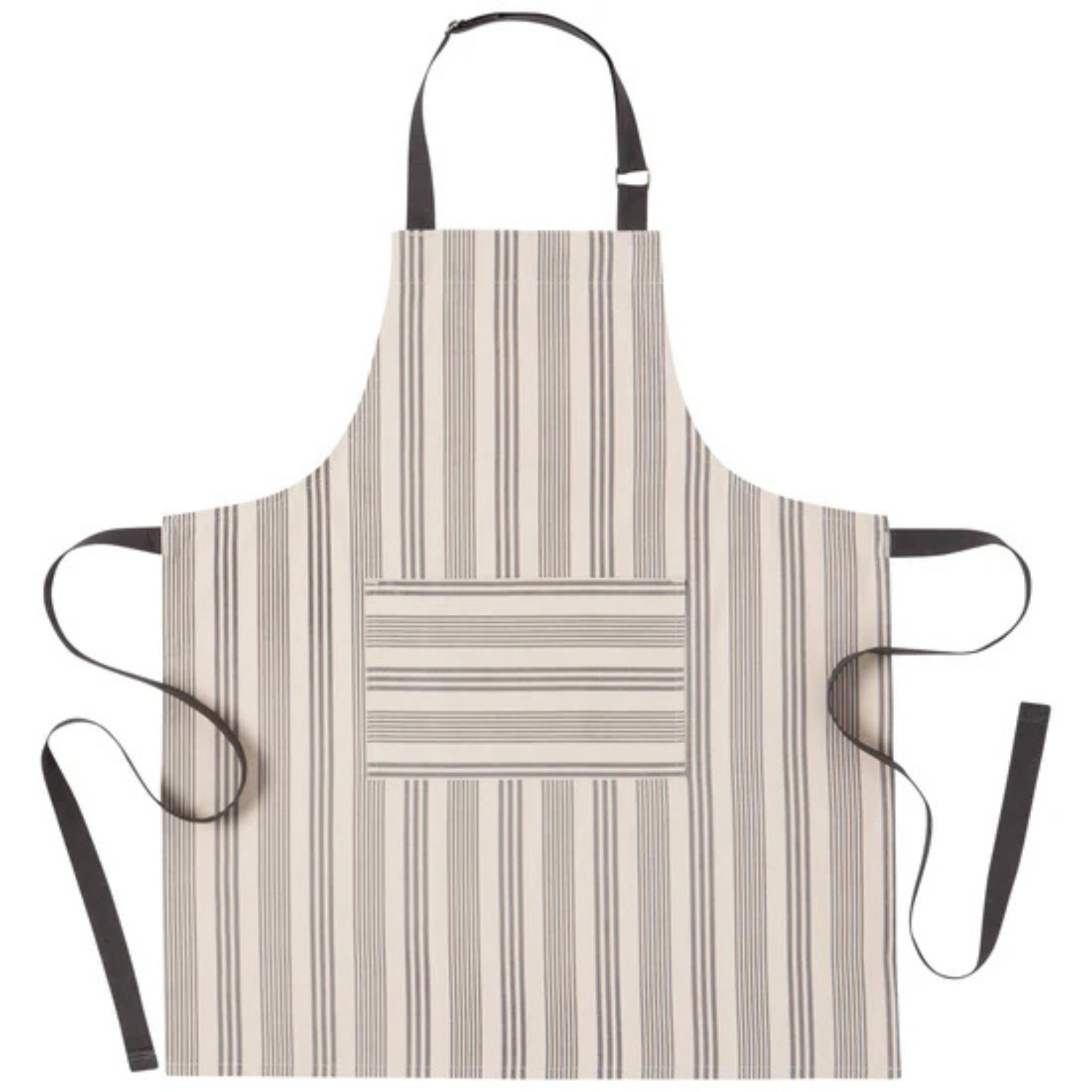 Danica Gray Striped Chef Apron