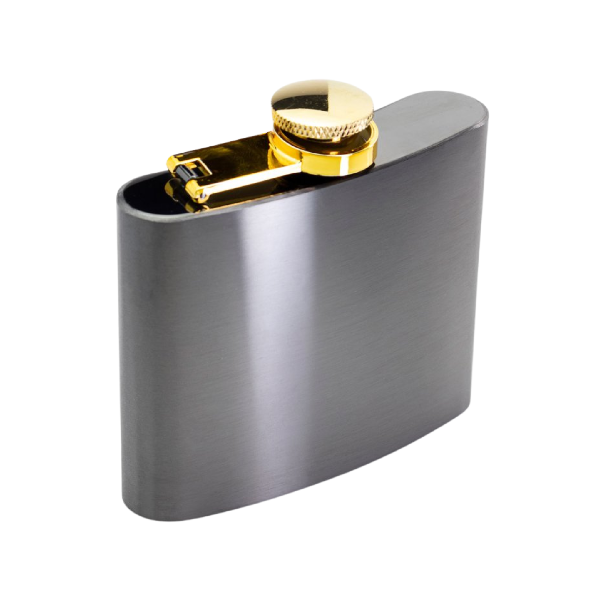 Flasque noire avec détails dorés 140 ml